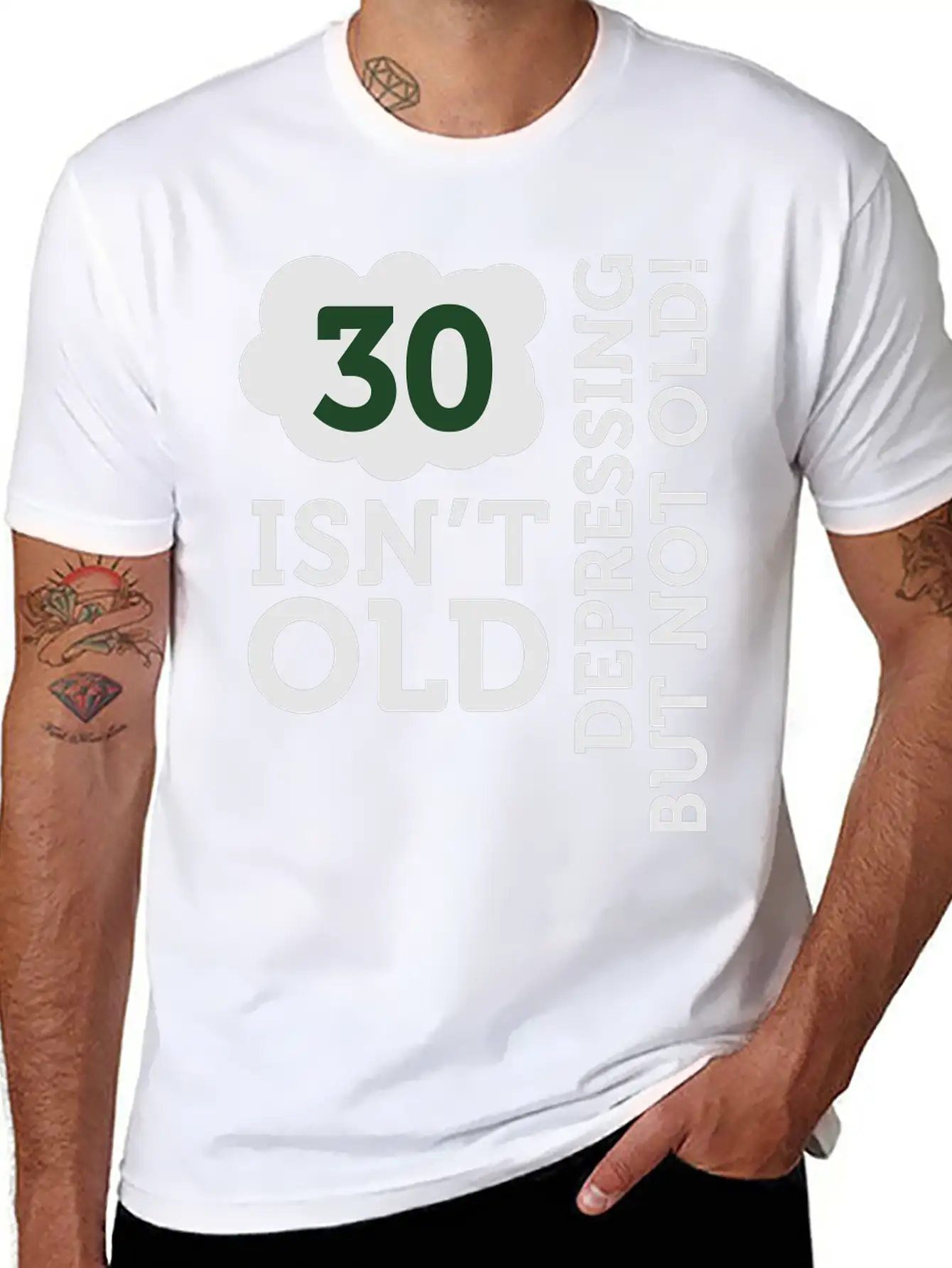 30 Is Not Old. Depressing, But Not Old! Unisex Casual T-Shirt – Clean Design For Daily Comfort