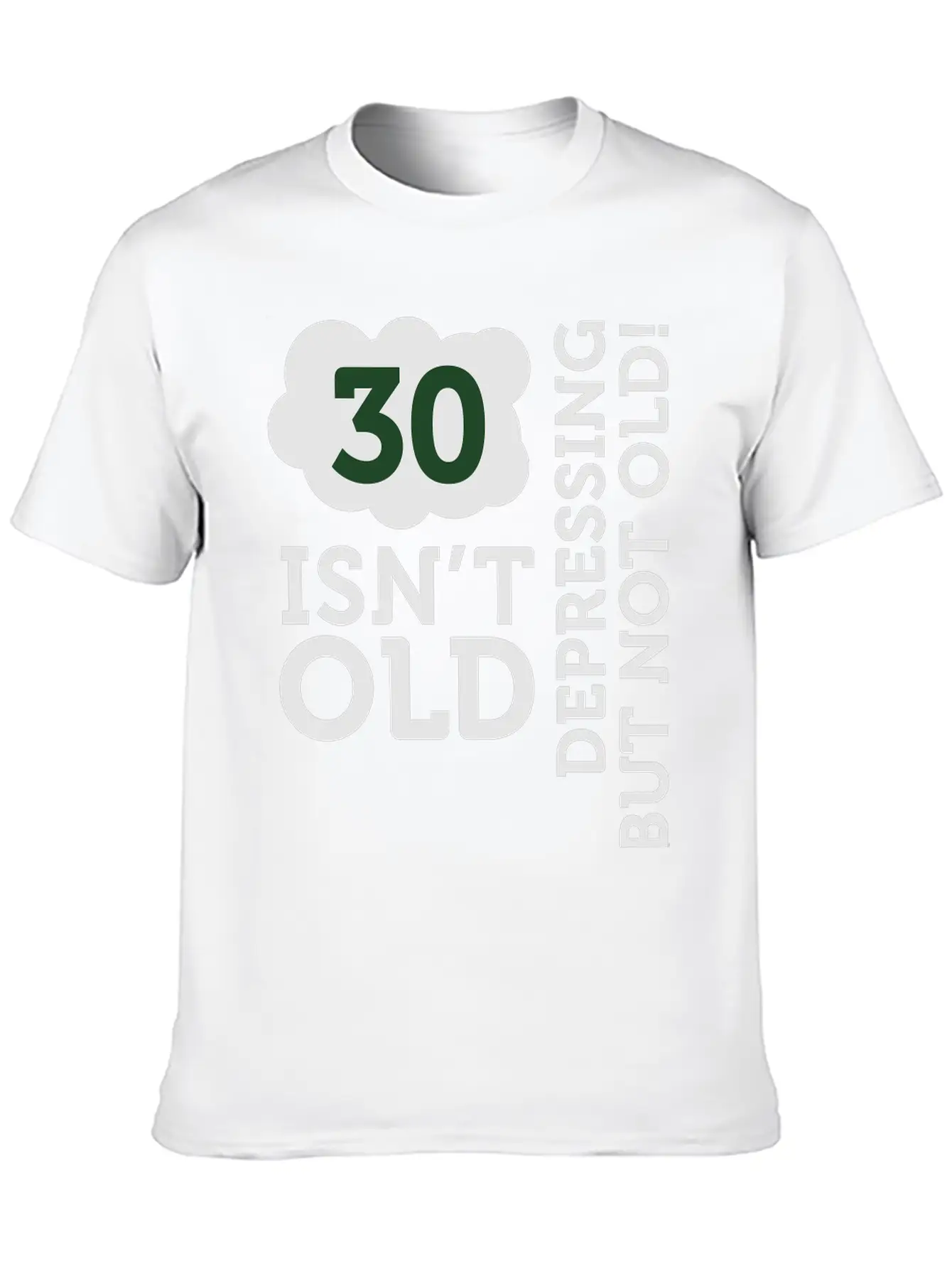 30 Is Not Old. Depressing, But Not Old! Unisex Casual T-Shirt – Clean Design For Daily Comfort