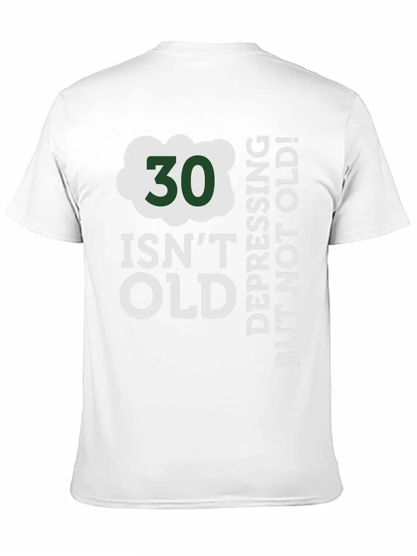 30 Is Not Old. Depressing, But Not Old! Unisex Casual T-Shirt – Clean Design For Daily Comfort