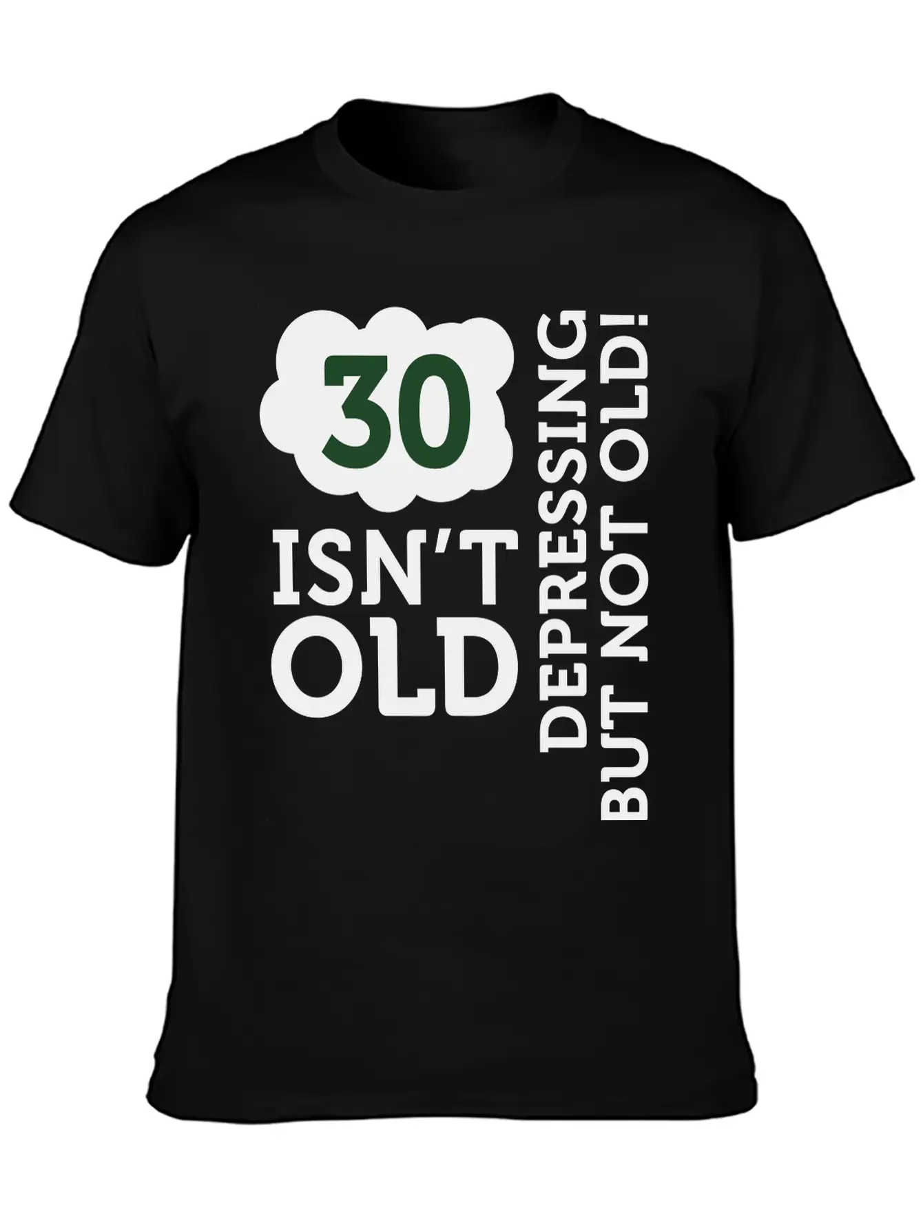 30 Is Not Old. Depressing, But Not Old! Unisex Casual T-Shirt – Clean Design For Daily Comfort