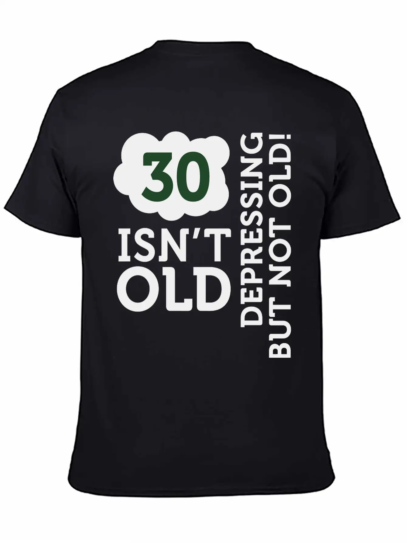 30 Is Not Old. Depressing, But Not Old! Unisex Casual T-Shirt – Clean Design For Daily Comfort