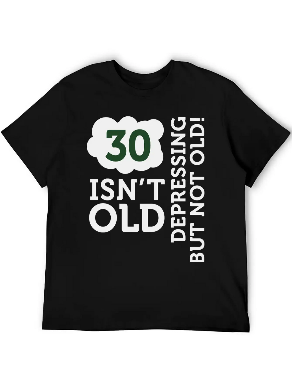 30 Is Not Old. Depressing, But Not Old! Unisex Casual T-Shirt – Clean Design For Daily Comfort