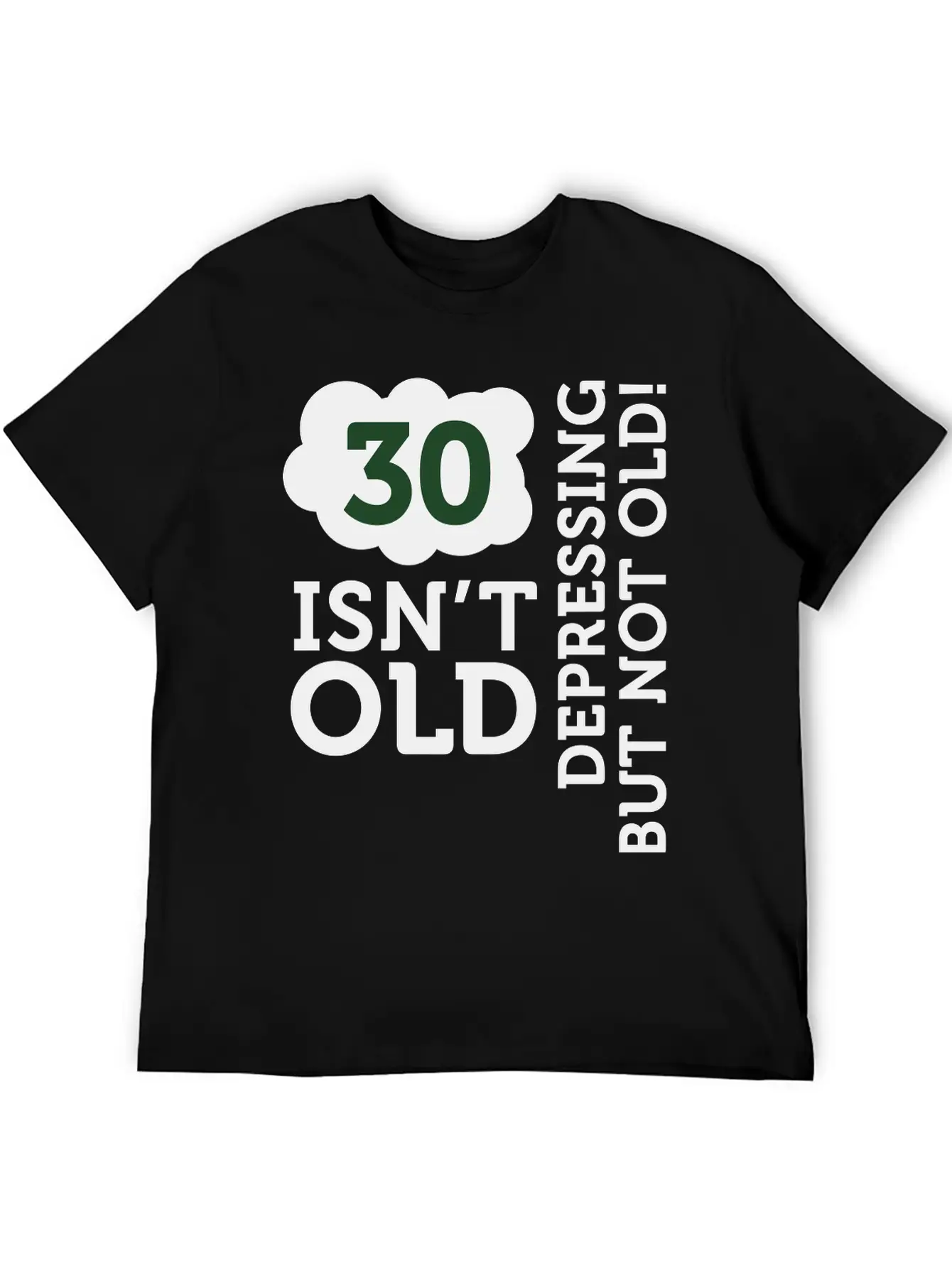 30 Is Not Old. Depressing, But Not Old! Unisex Casual T-Shirt – Clean Design For Daily Comfort