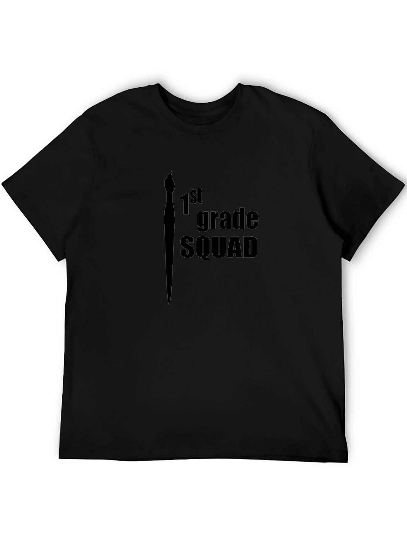1st Grade Squad Black Graphic Tee