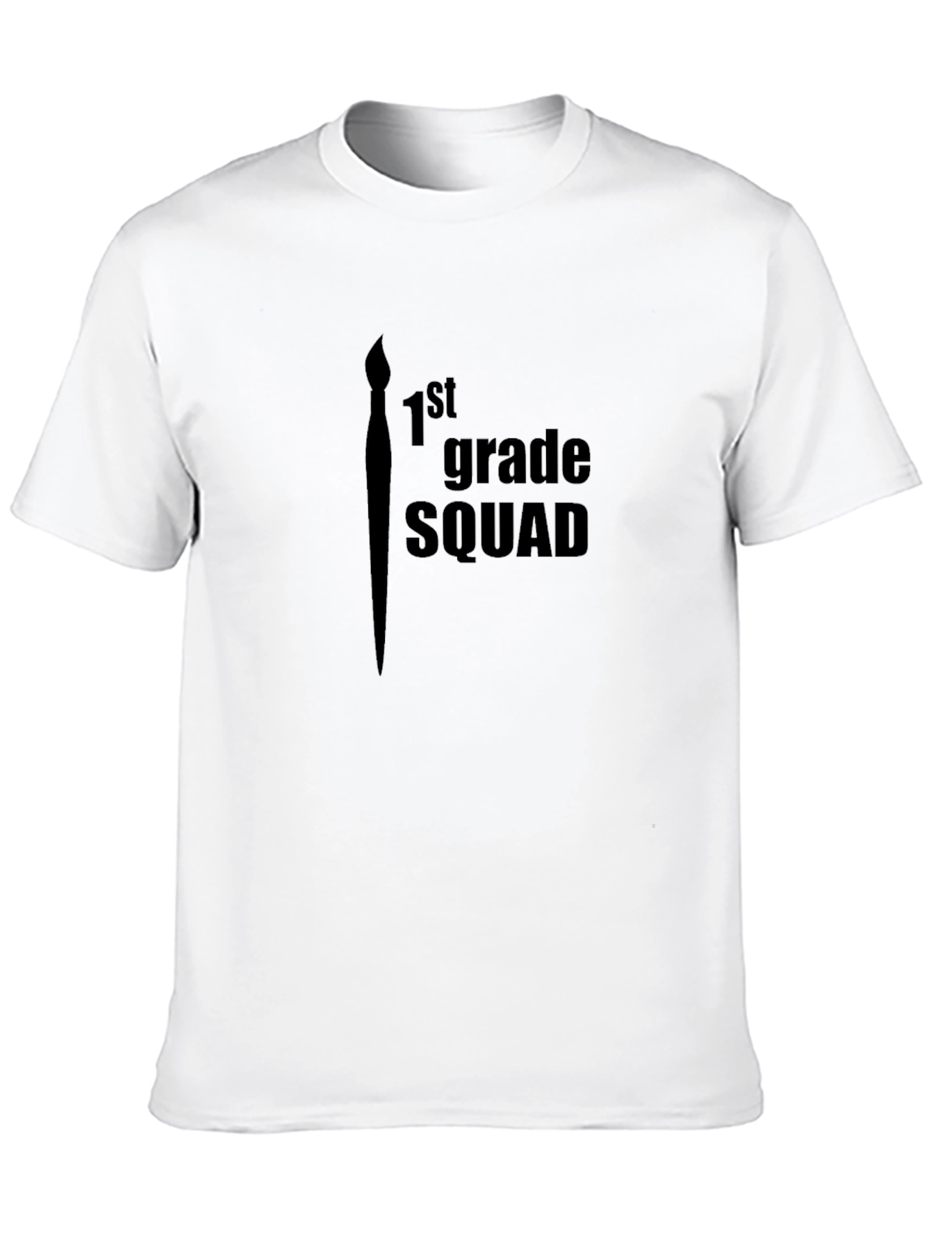 1st Grade Squad Black Graphic Tee