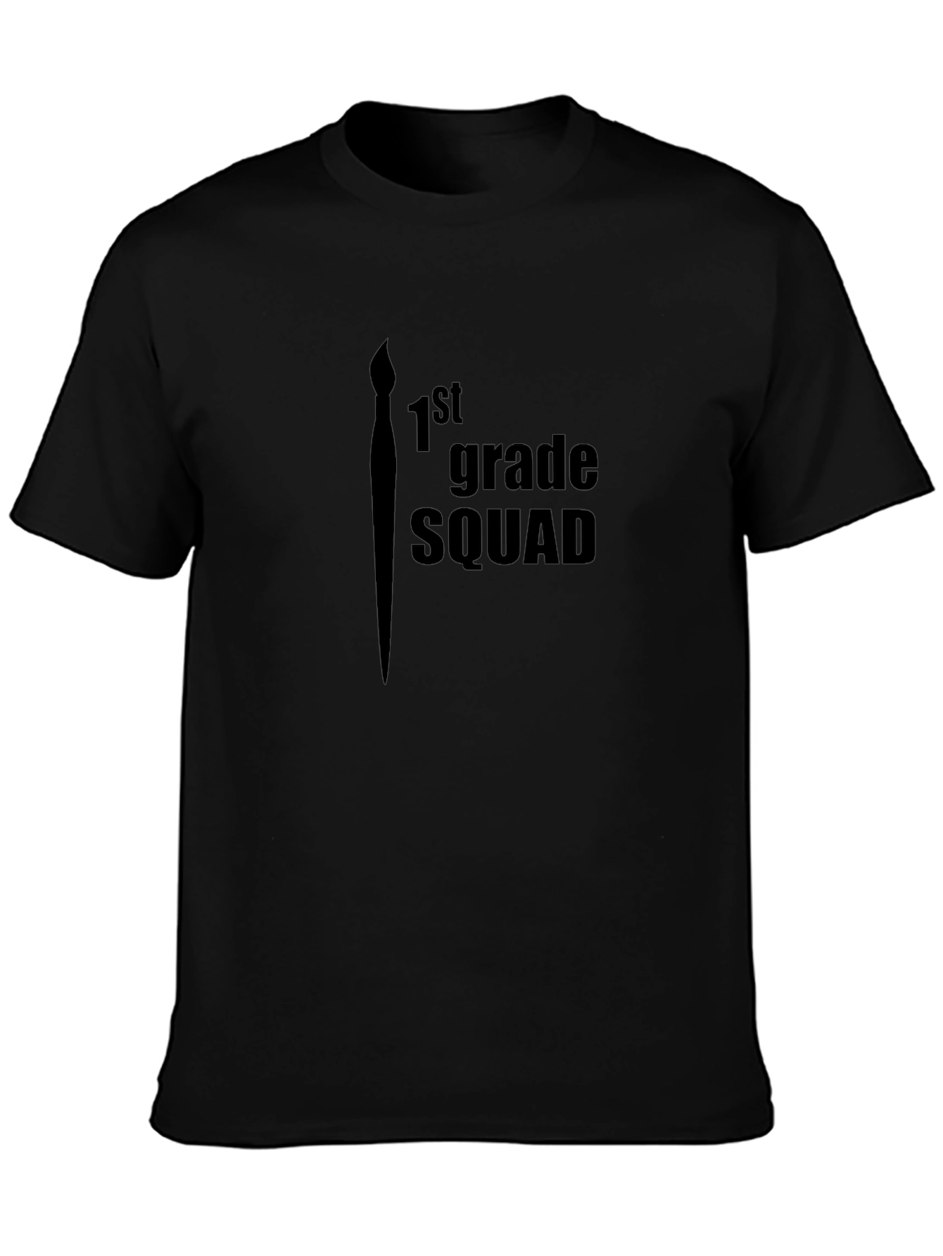 1st Grade Squad Black Graphic Tee