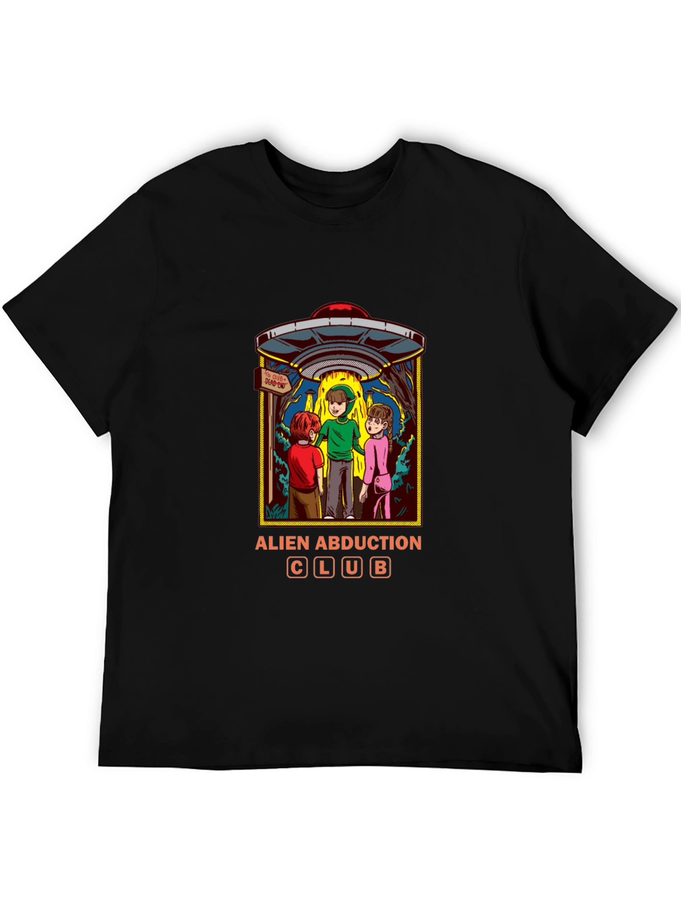 Alien Abduction Club Graphic T-Shirt