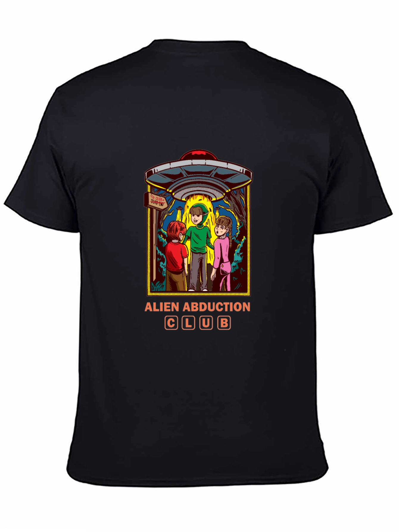 Alien Abduction Club Graphic T-Shirt