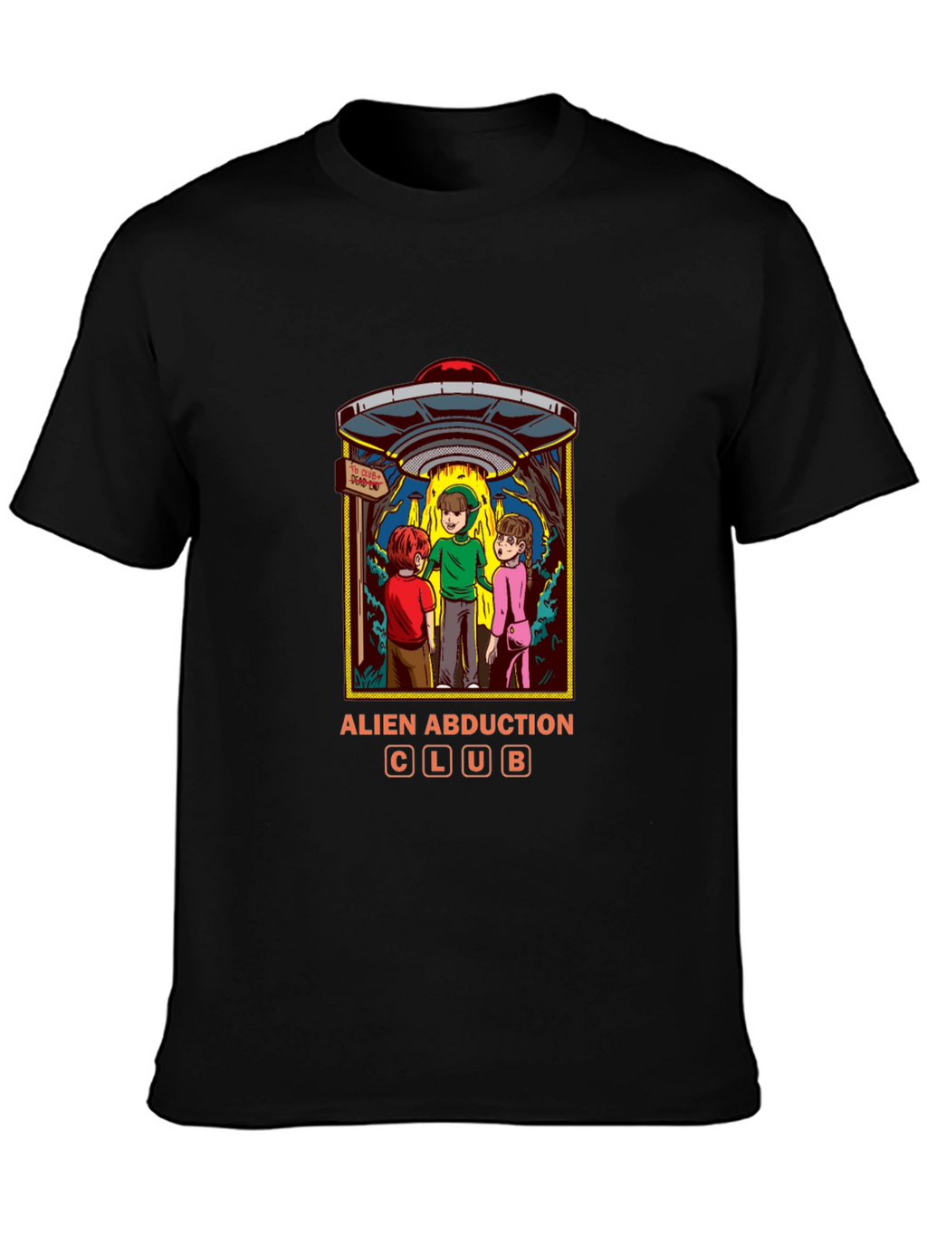 Alien Abduction Club Graphic T-Shirt