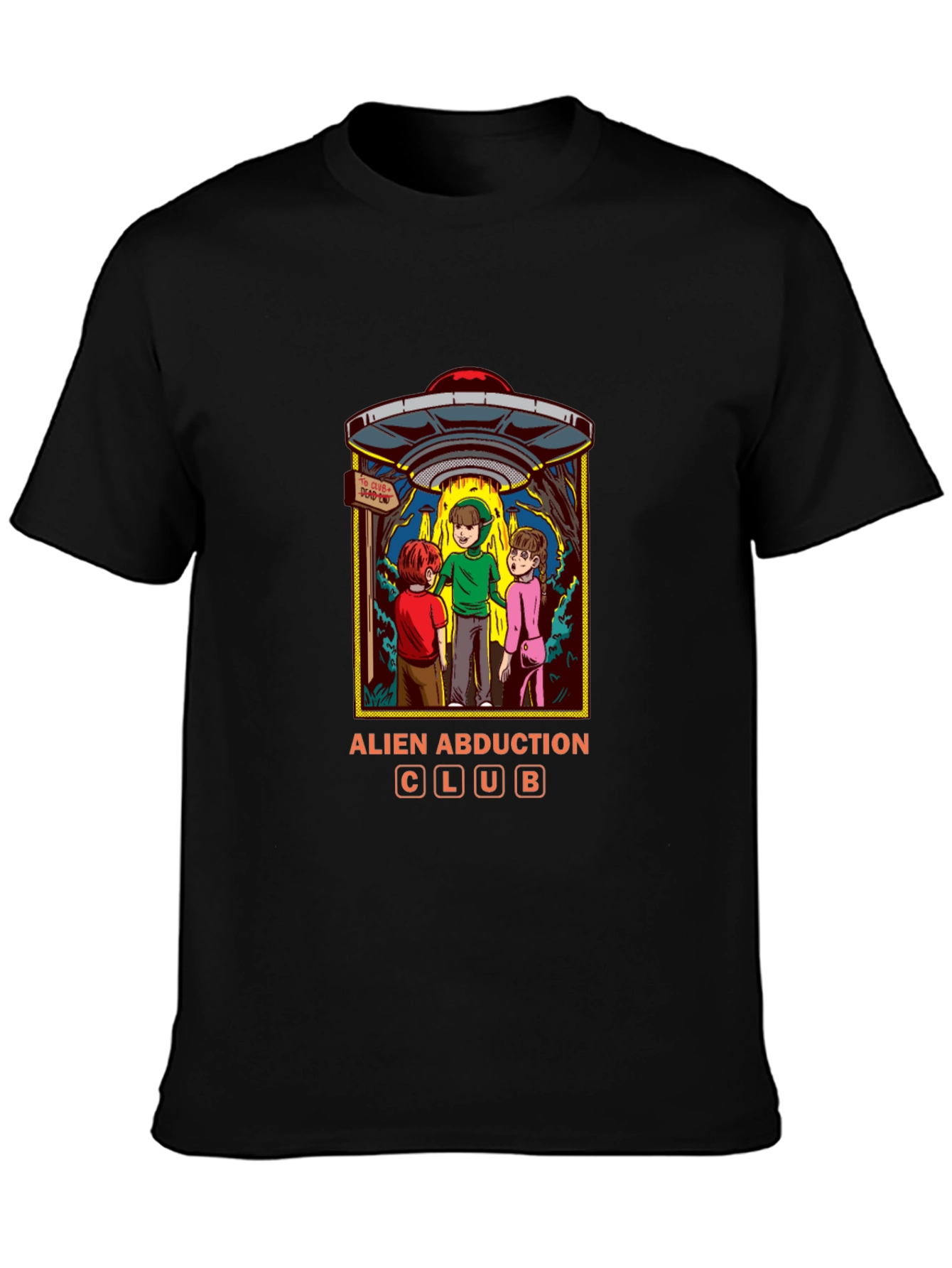Alien Abduction Club Graphic T-Shirt