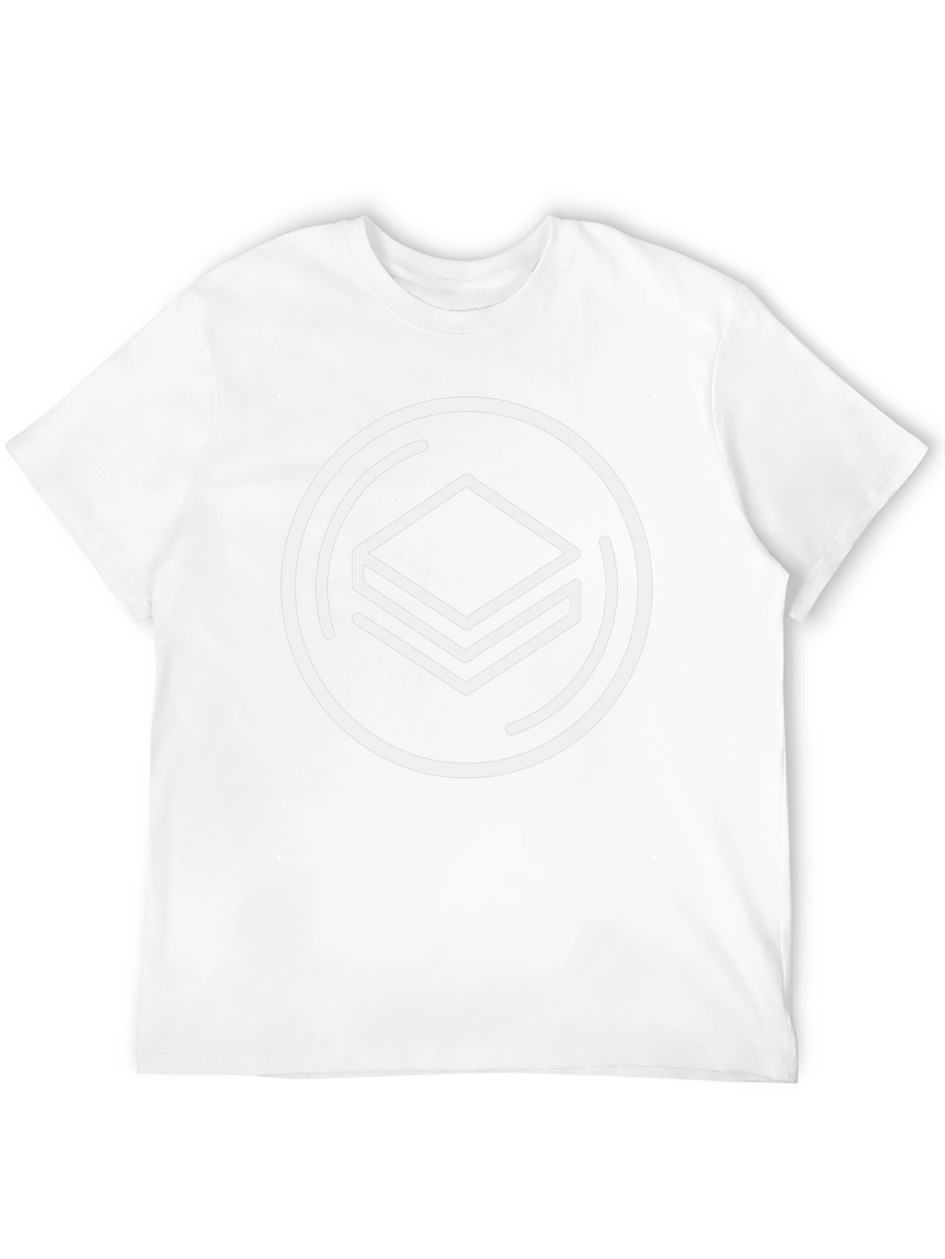 Abstract Symbol Graphic Tee - Stylish Casual Wear