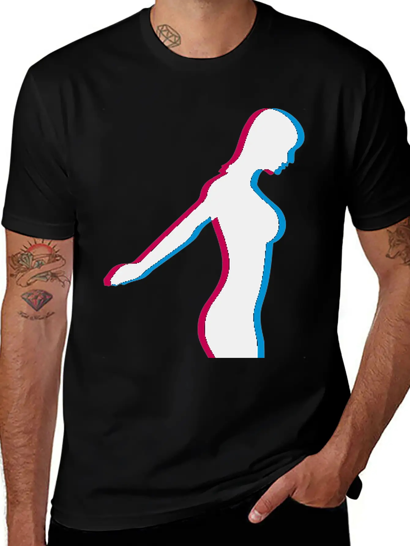 3d Diver Logo Comfortable Minimalist Graphic Tee – Summer Style Essential