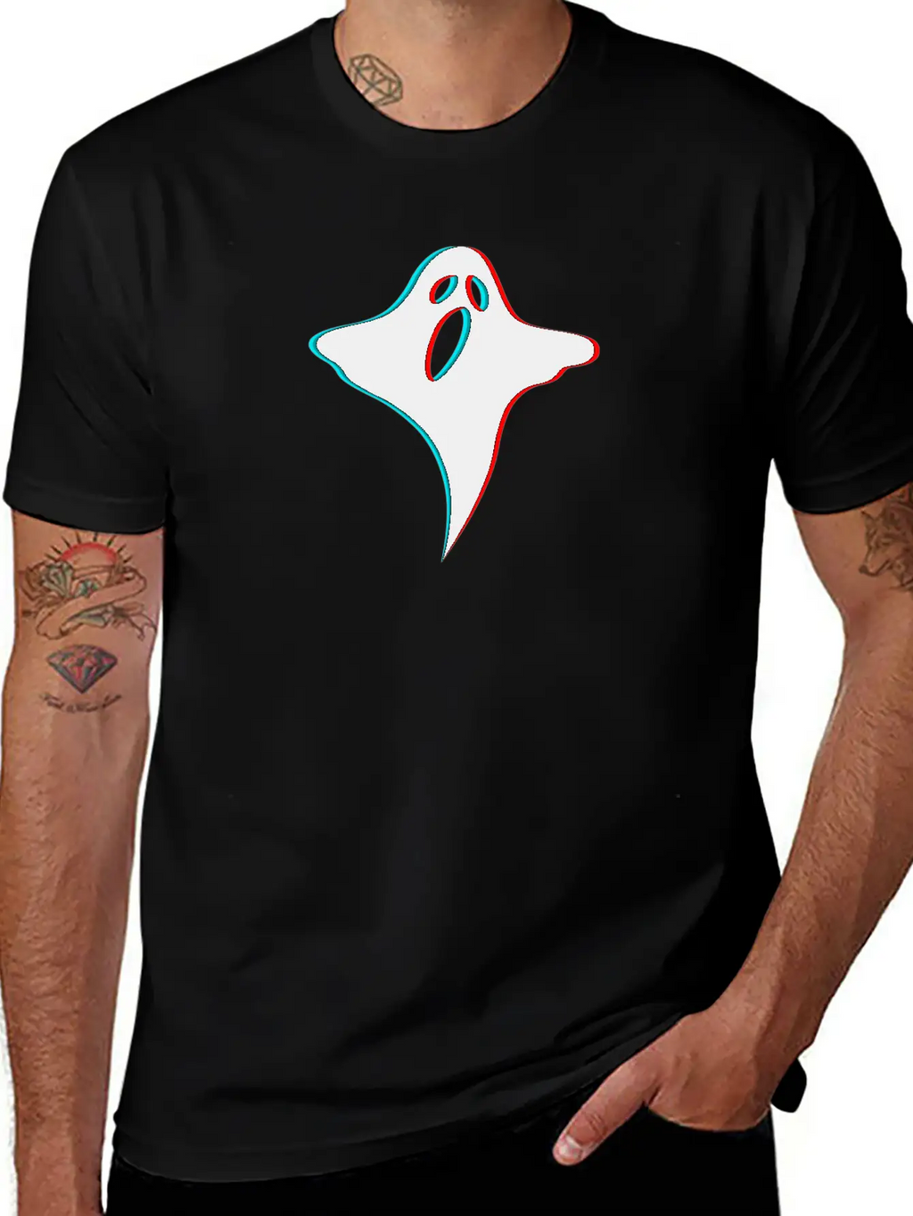 3D Ghost Halloween Breathable Soft Cotton T-Shirt – Timeless Casual Look