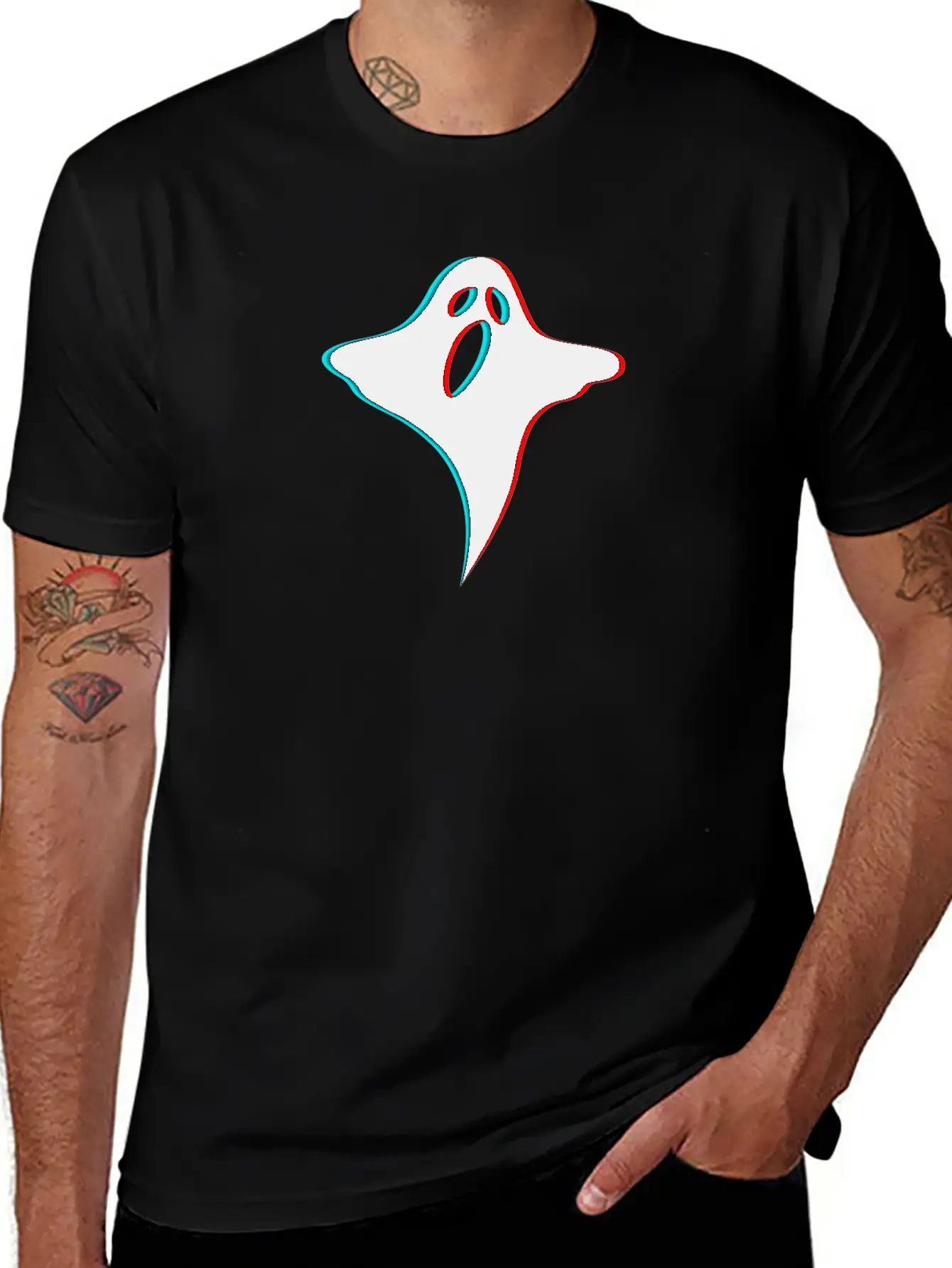 3D Ghost Halloween Breathable Soft Cotton T-Shirt – Timeless Casual Look