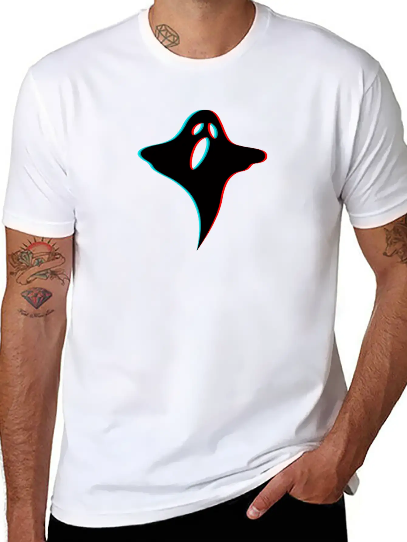 3D Ghost Halloween Breathable Soft Cotton T-Shirt – Timeless Casual Look