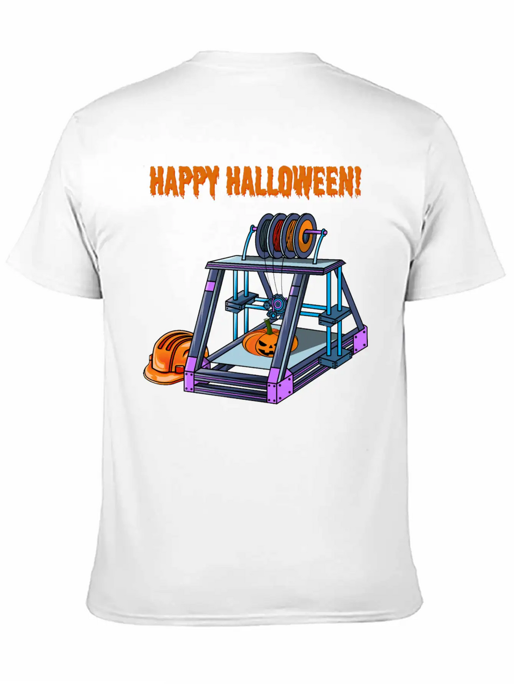 3D Printer #3 Halloween Edition Classic Fit Graphic Tee For Daily Comfort – Unisex Cotton Shirt