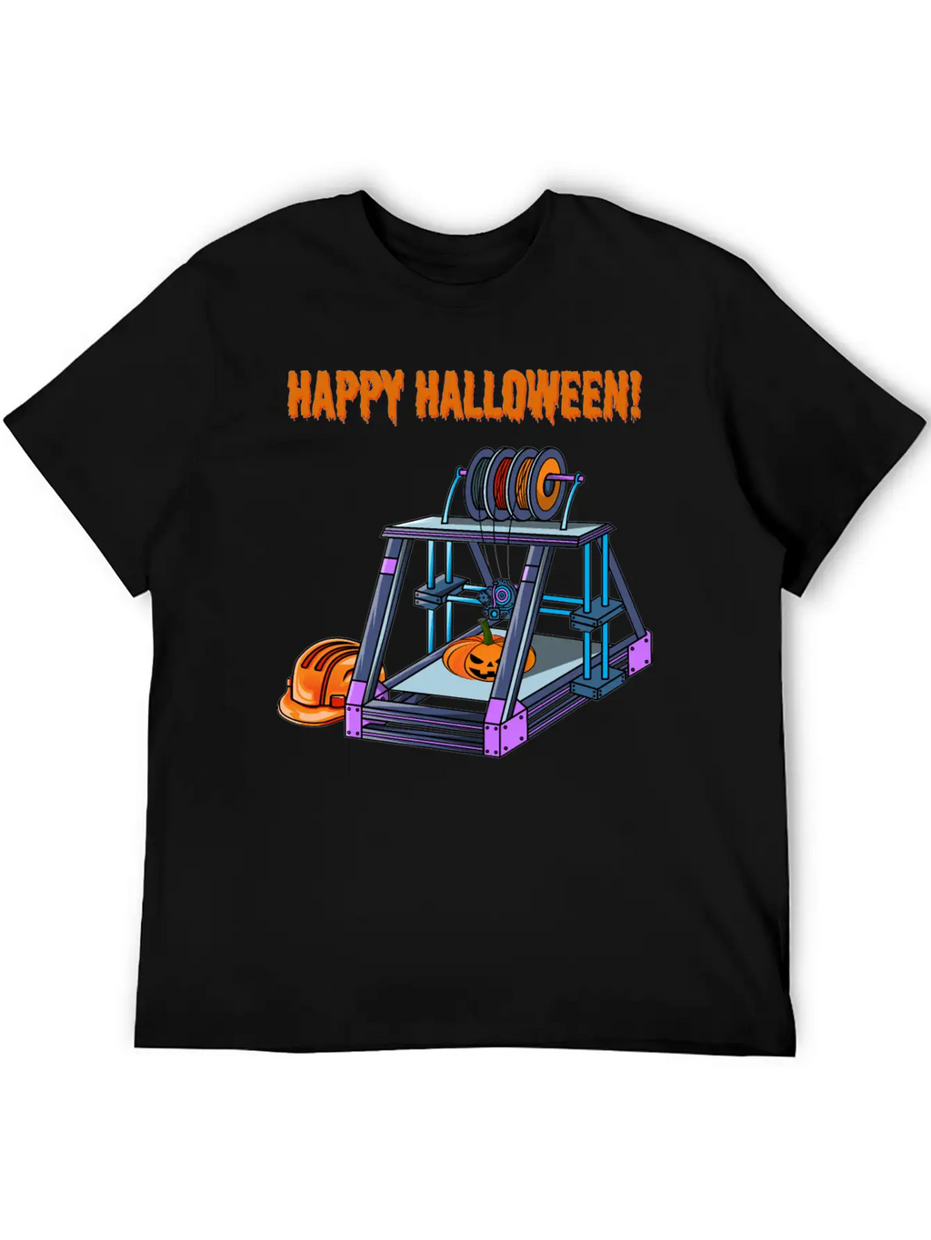 3D Printer #3 Halloween Edition Classic Fit Graphic Tee For Daily Comfort – Unisex Cotton Shirt