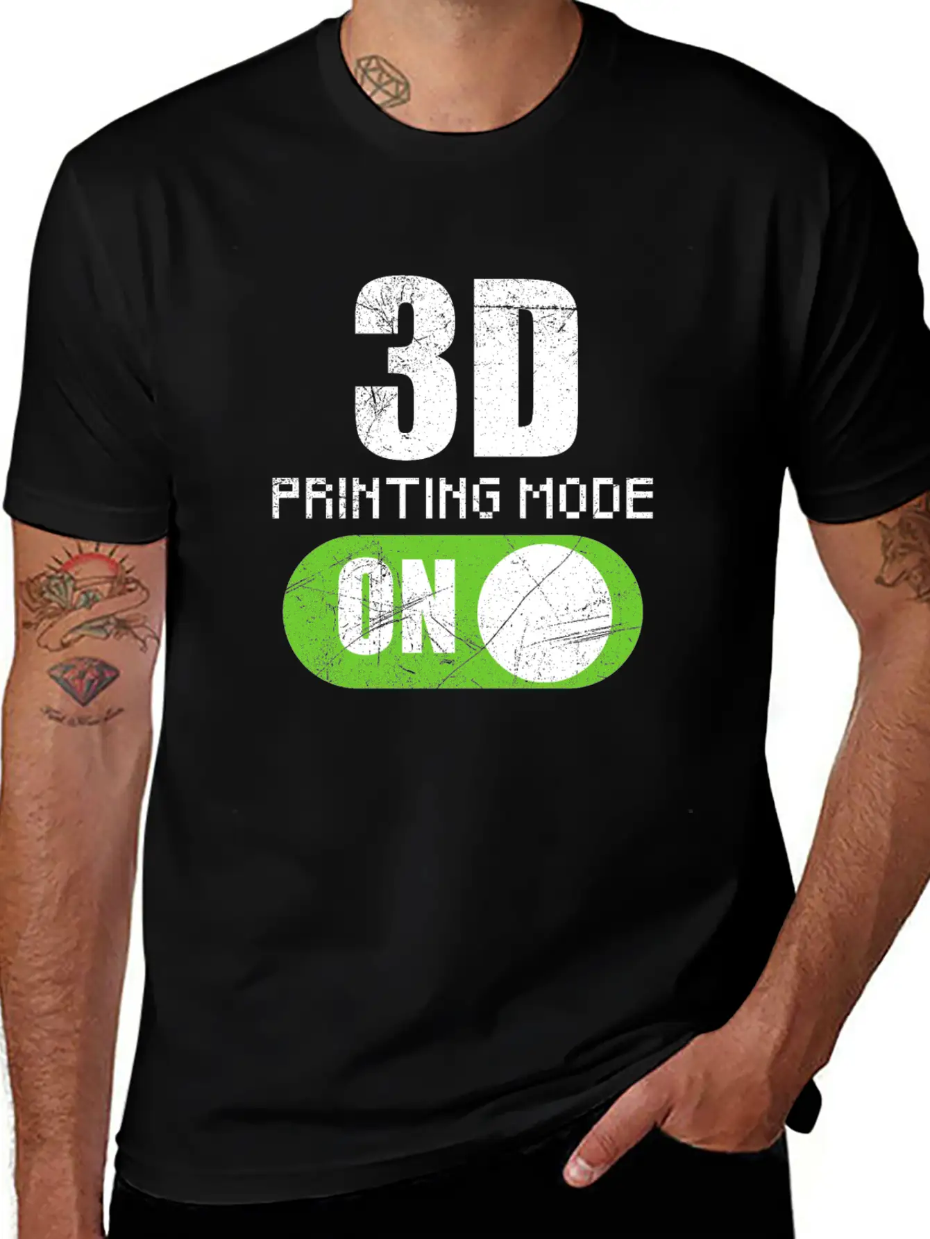 3D Printing Mode On 3D Printer Hobbyist Gift Idea Comfortable Minimalist Graphic Tee – Summer Style Essential