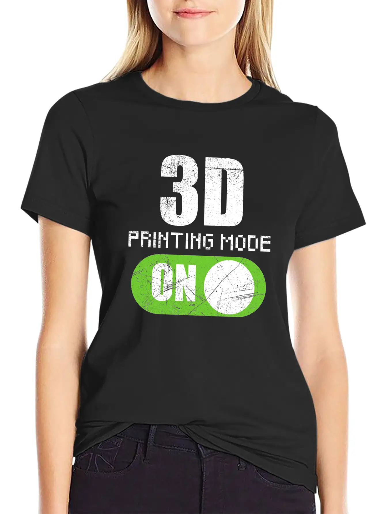3D Printing Mode On 3D Printer Hobbyist Gift Idea Comfortable Minimalist Graphic Tee – Summer Style Essential