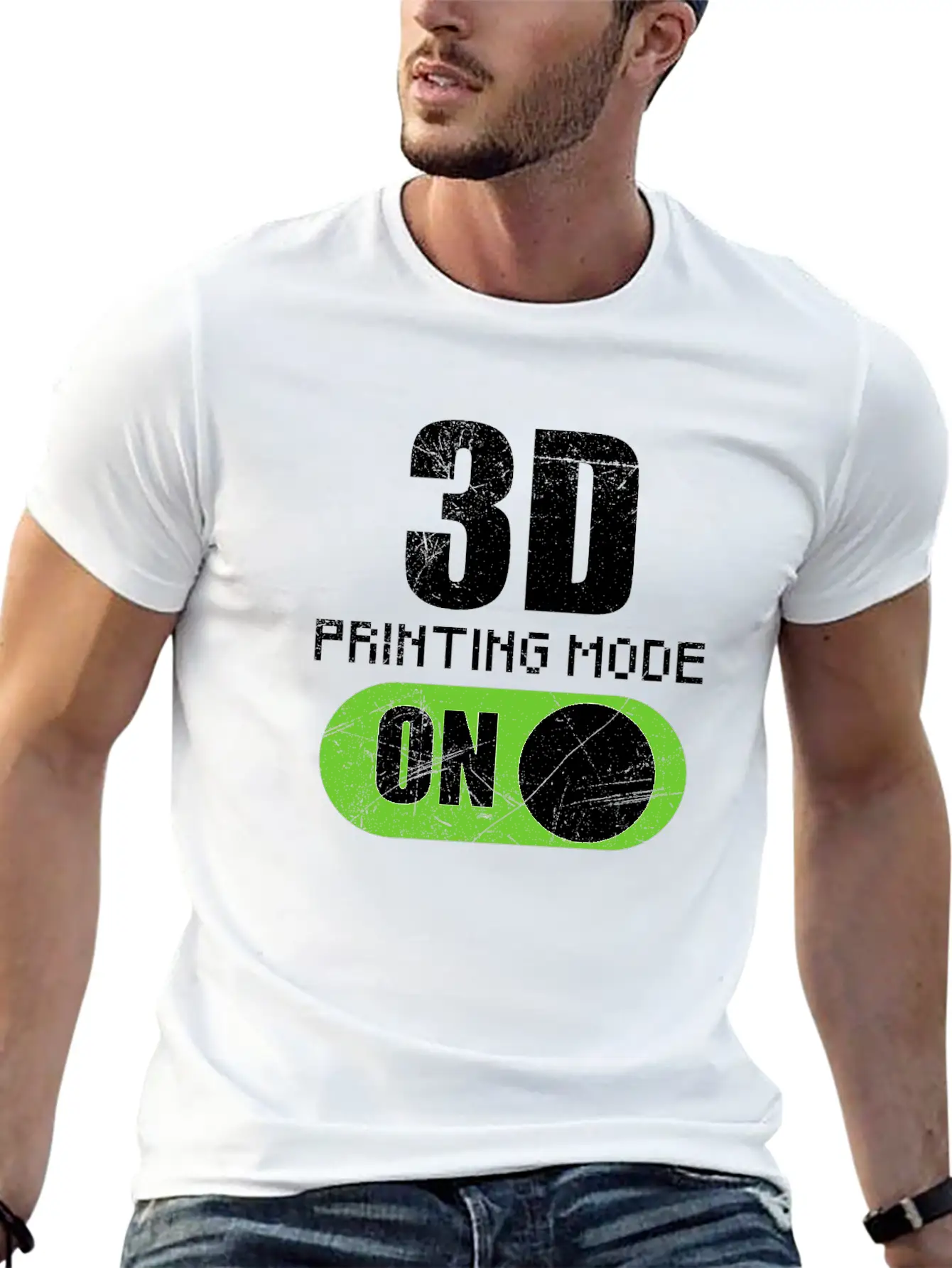 3D Printing Mode On 3D Printer Hobbyist Gift Idea Comfortable Minimalist Graphic Tee – Summer Style Essential