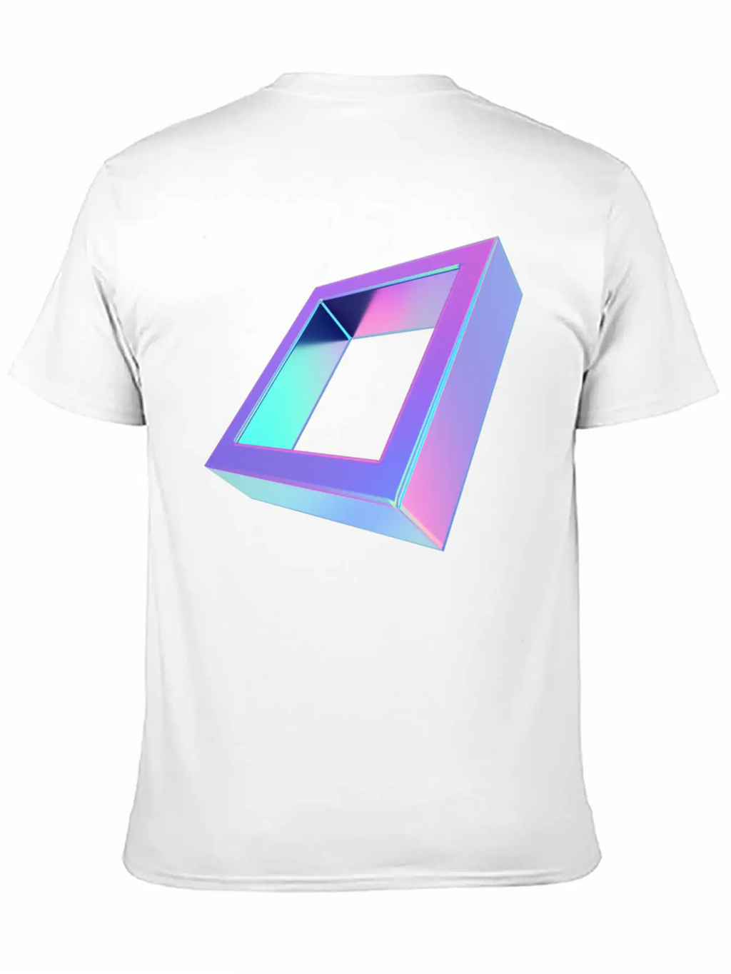 3d Squar Design Classic Fit Graphic Tee For Daily Comfort – Unisex Cotton Shirt