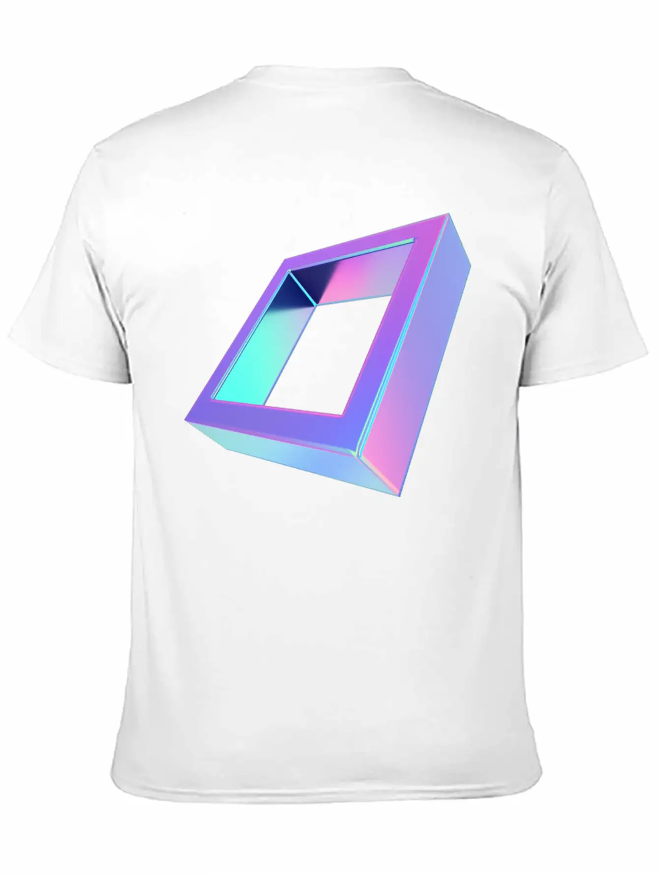 3d Squar Design Classic Fit Graphic Tee For Daily Comfort – Unisex Cotton Shirt