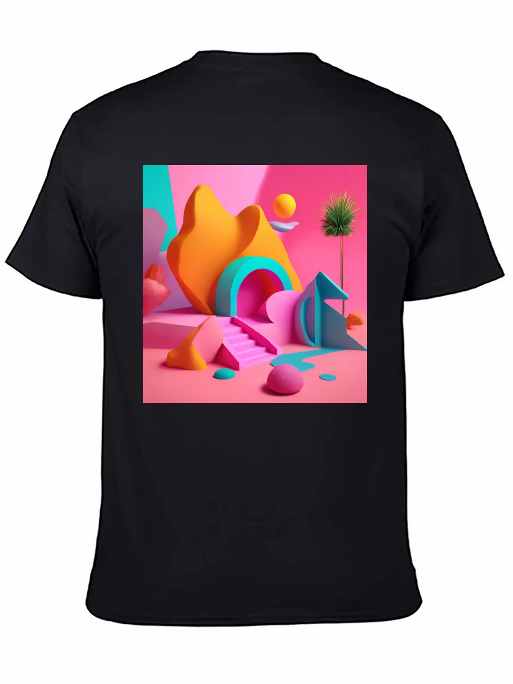 3D Surrealism Art Design Breathable Soft Cotton T-Shirt – Timeless Casual Look