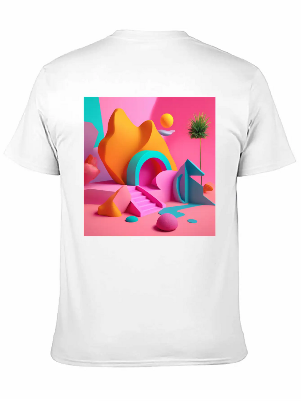 3D Surrealism Art Design Breathable Soft Cotton T-Shirt – Timeless Casual Look