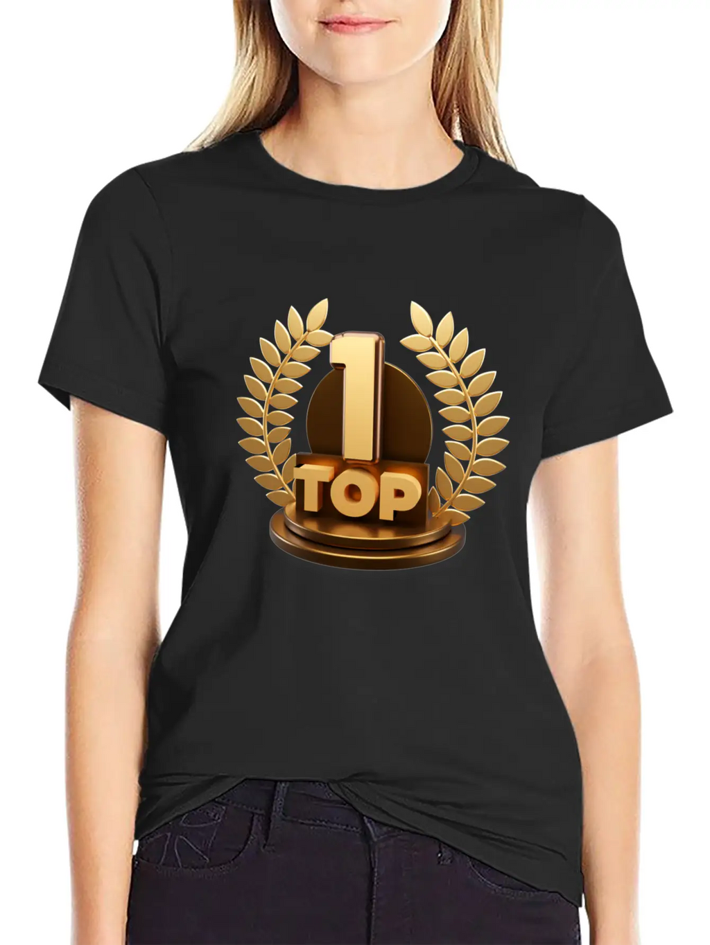 3d Top Trophy For First Winner Design Comfortable Minimalist Graphic Tee – Summer Style Essential
