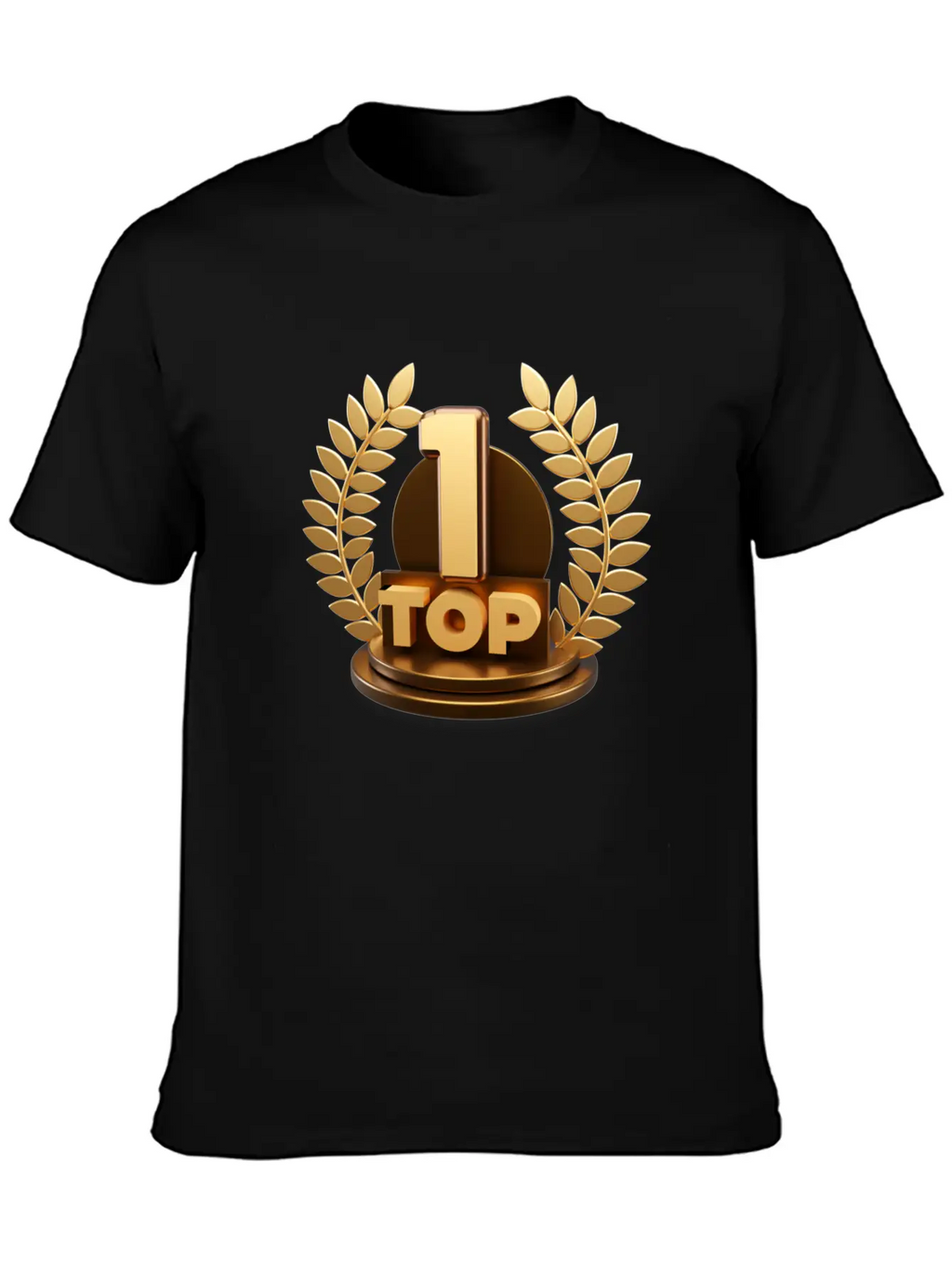 3d Top Trophy For First Winner Design Comfortable Minimalist Graphic Tee – Summer Style Essential