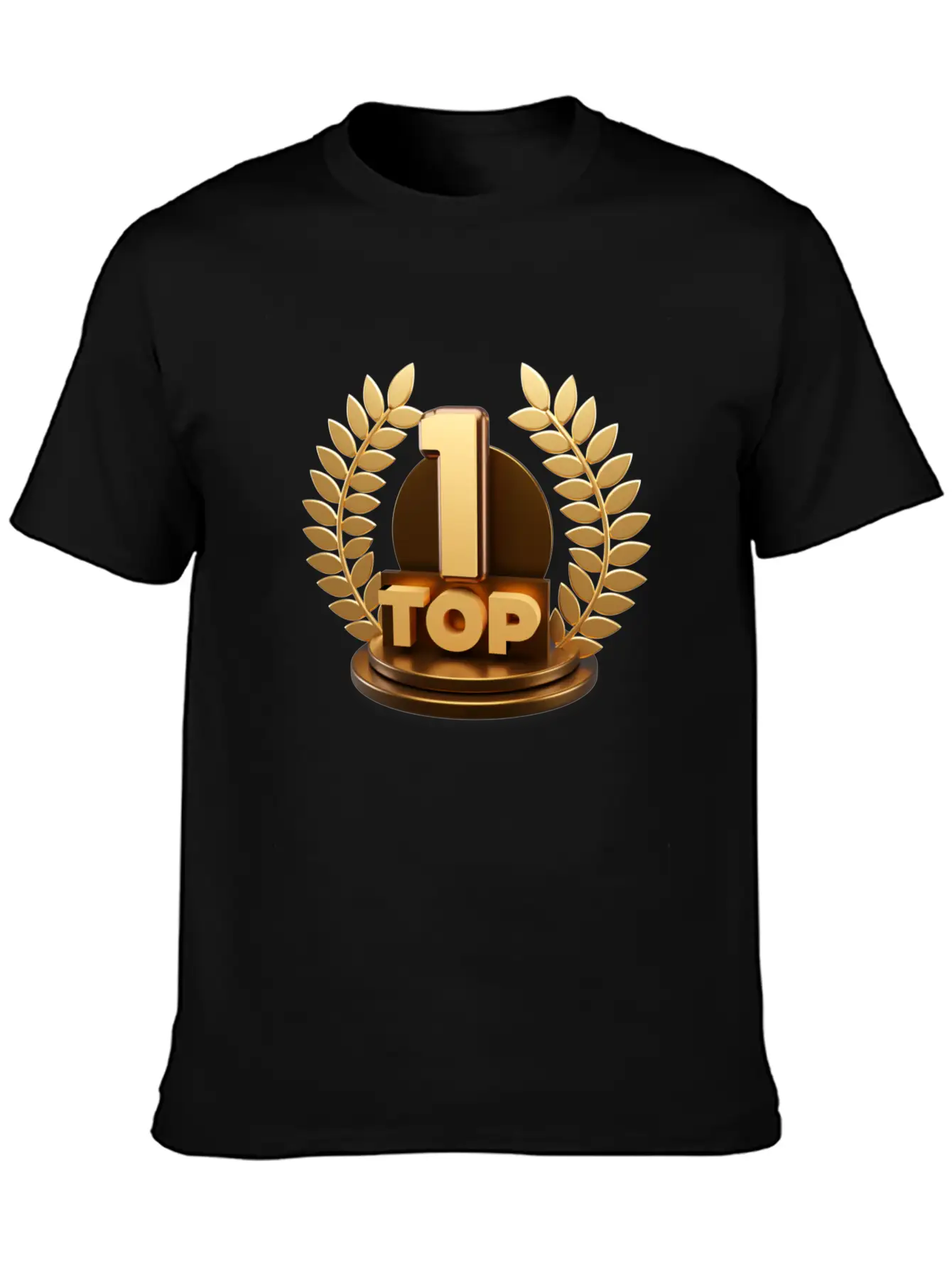 3d Top Trophy For First Winner Design Comfortable Minimalist Graphic Tee – Summer Style Essential