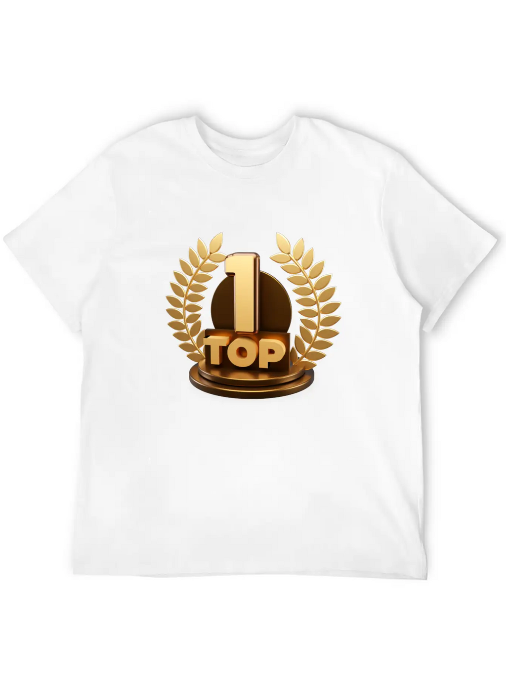 3d Top Trophy For First Winner Design Comfortable Minimalist Graphic Tee – Summer Style Essential