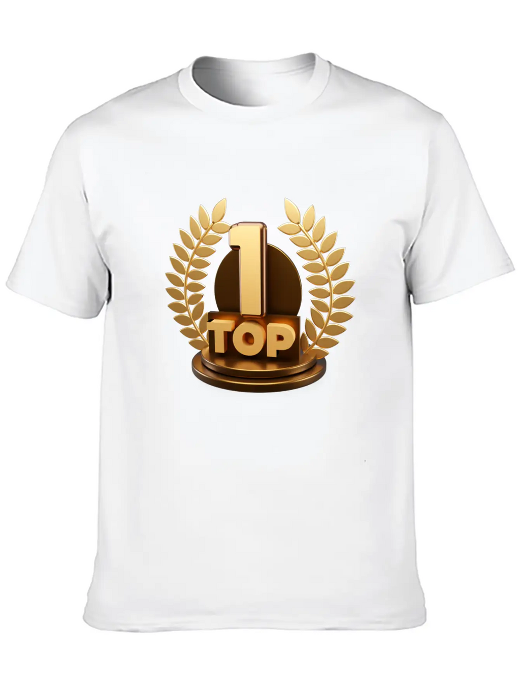 3d Top Trophy For First Winner Design Comfortable Minimalist Graphic Tee – Summer Style Essential
