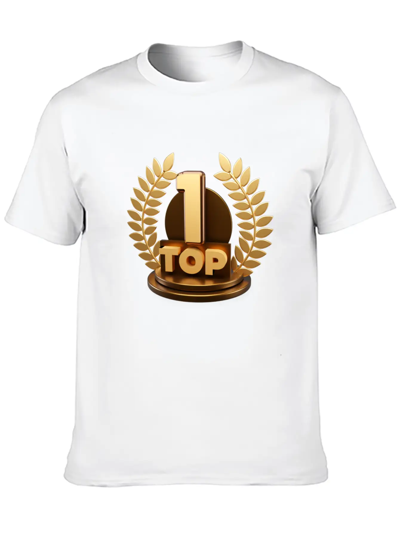 3d Top Trophy For First Winner Design Comfortable Minimalist Graphic Tee – Summer Style Essential