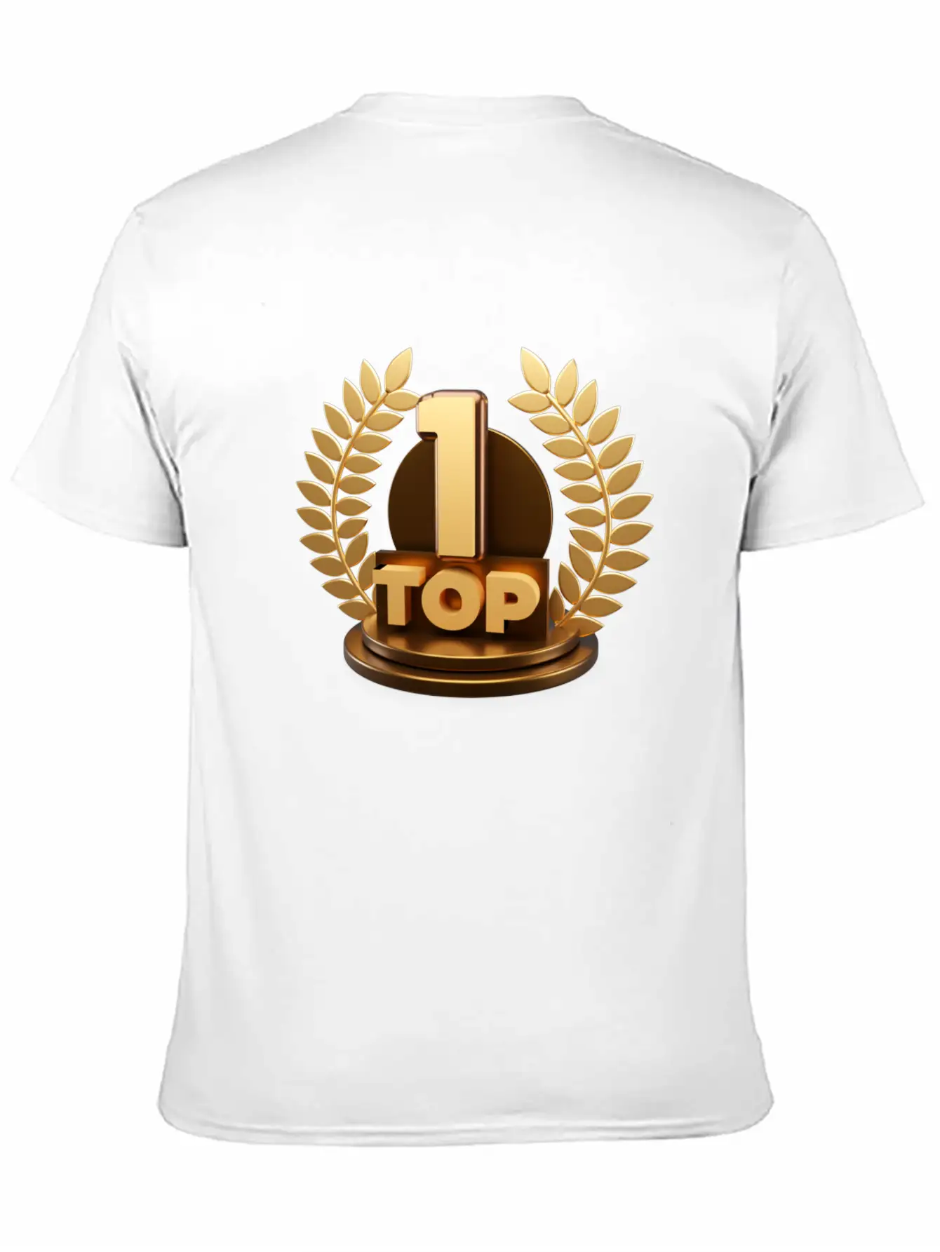 3d Top Trophy For First Winner Design Comfortable Minimalist Graphic Tee – Summer Style Essential