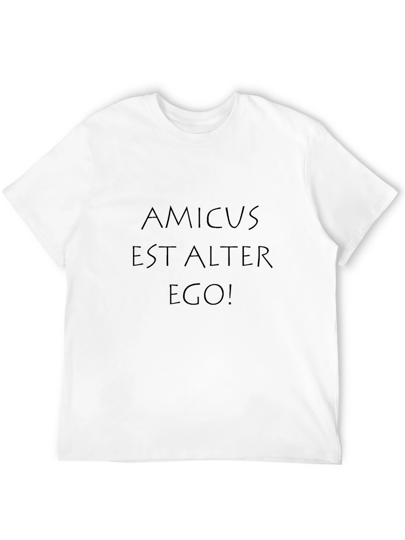 Amicus Est Alter Ego Graphic Tee - Black