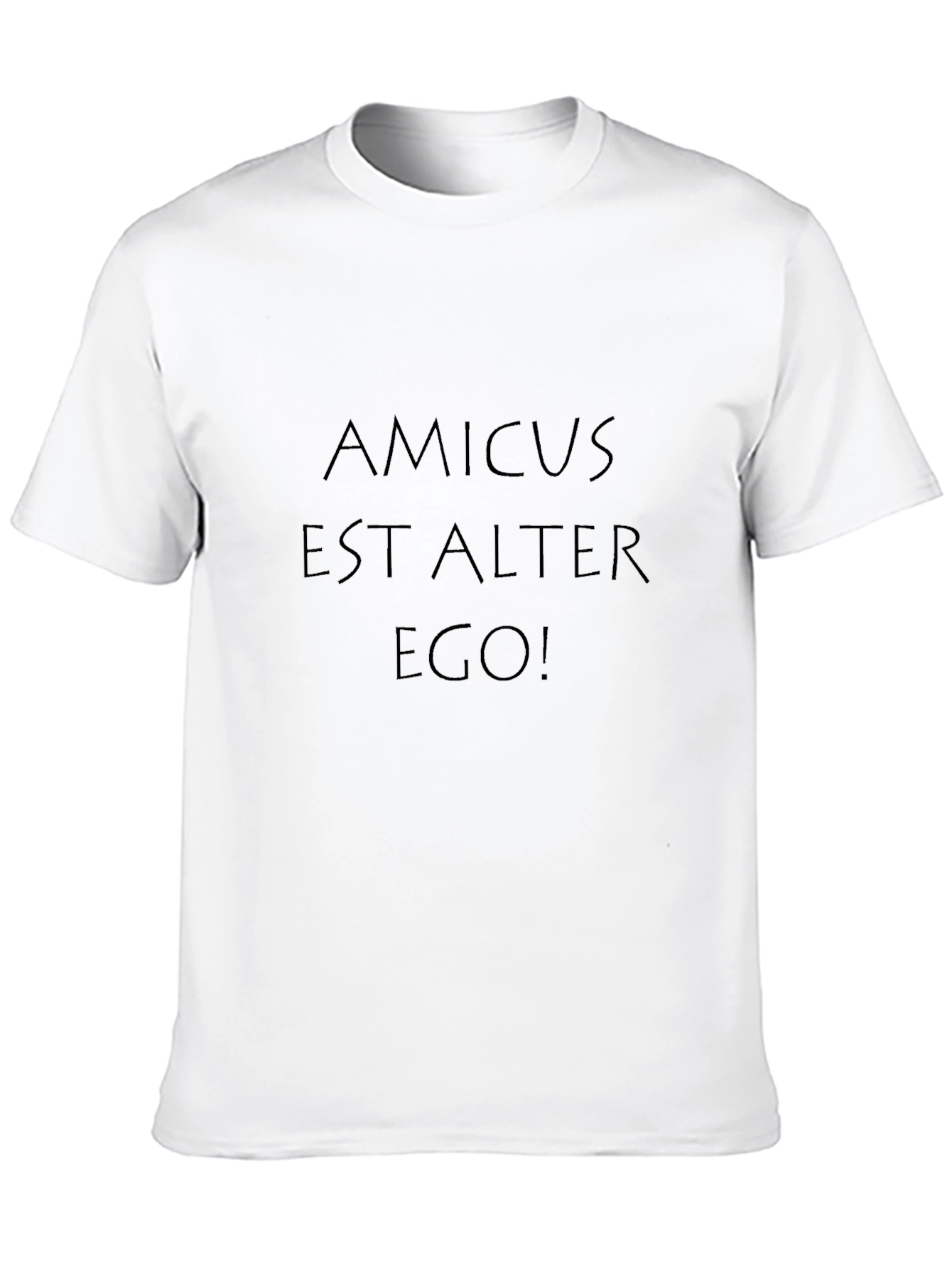 Amicus Est Alter Ego Graphic Tee - Black
