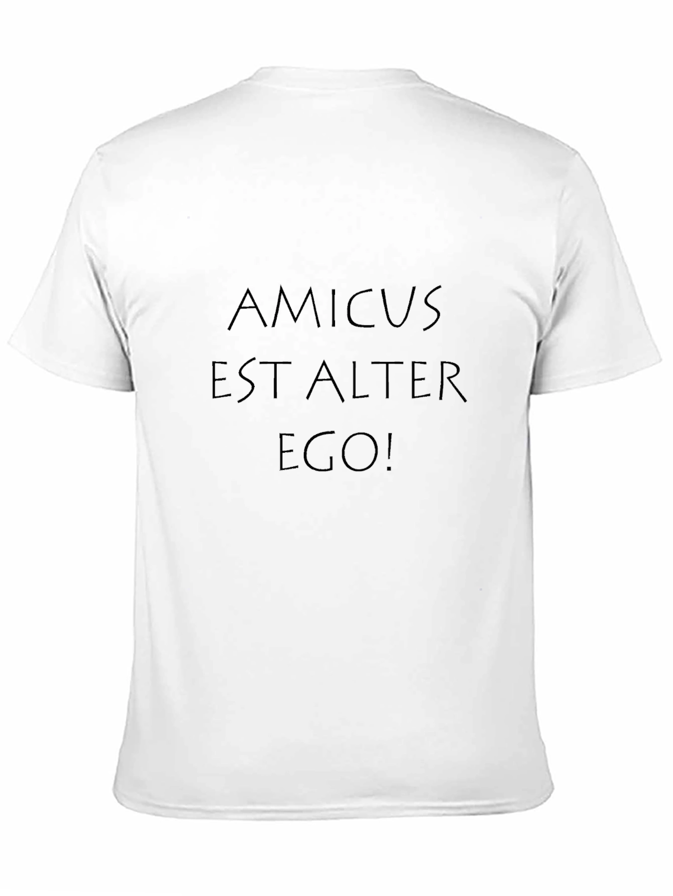 Amicus Est Alter Ego Graphic Tee - Black