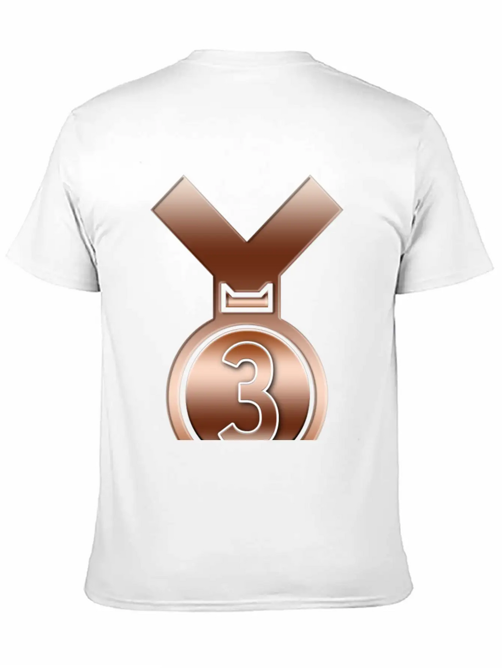 3rd Place Bronze Achievement Award Medal Breathable Soft Cotton T-Shirt – Timeless Casual Look