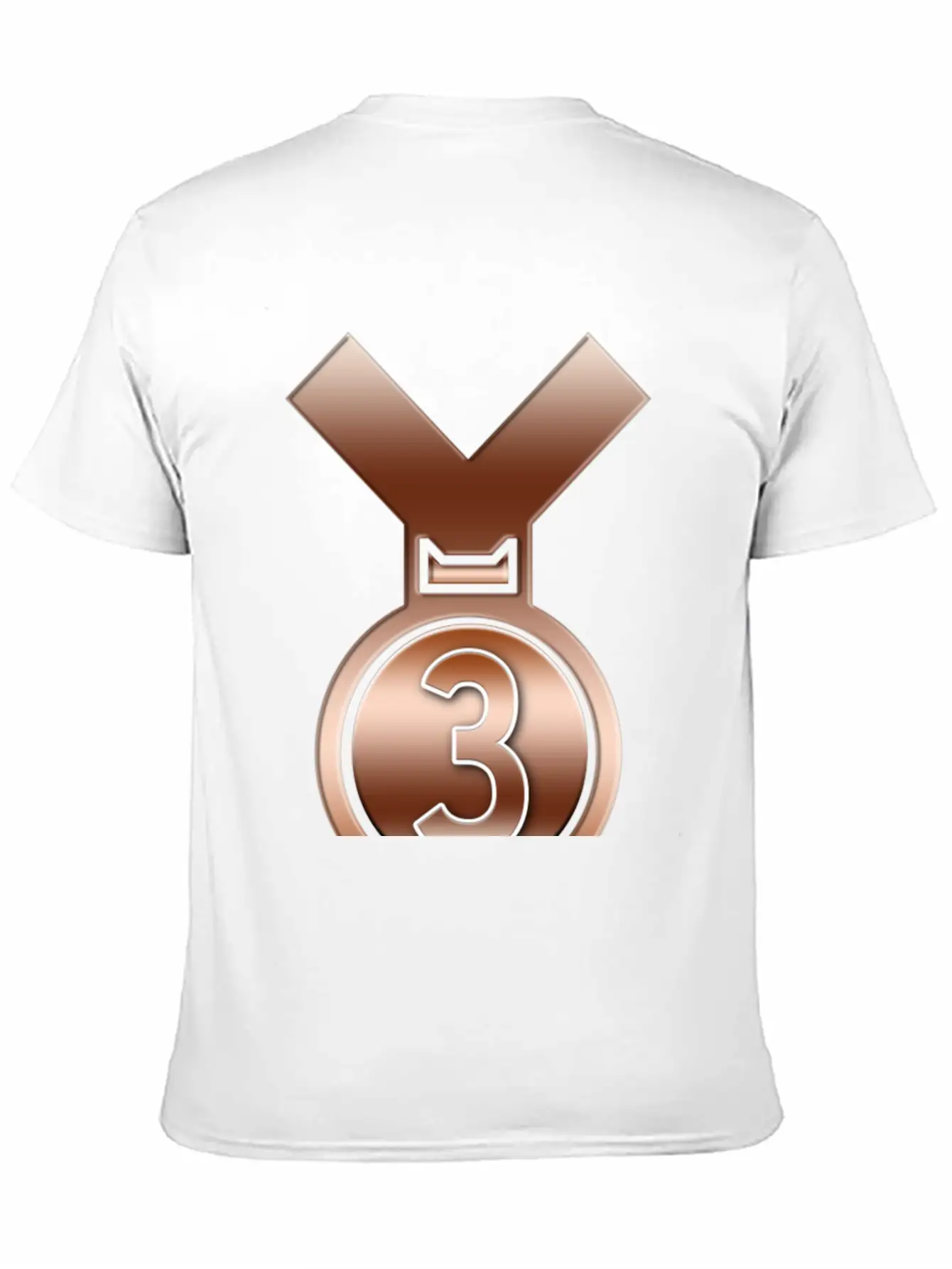 3rd Place Bronze Achievement Award Medal Breathable Soft Cotton T-Shirt – Timeless Casual Look