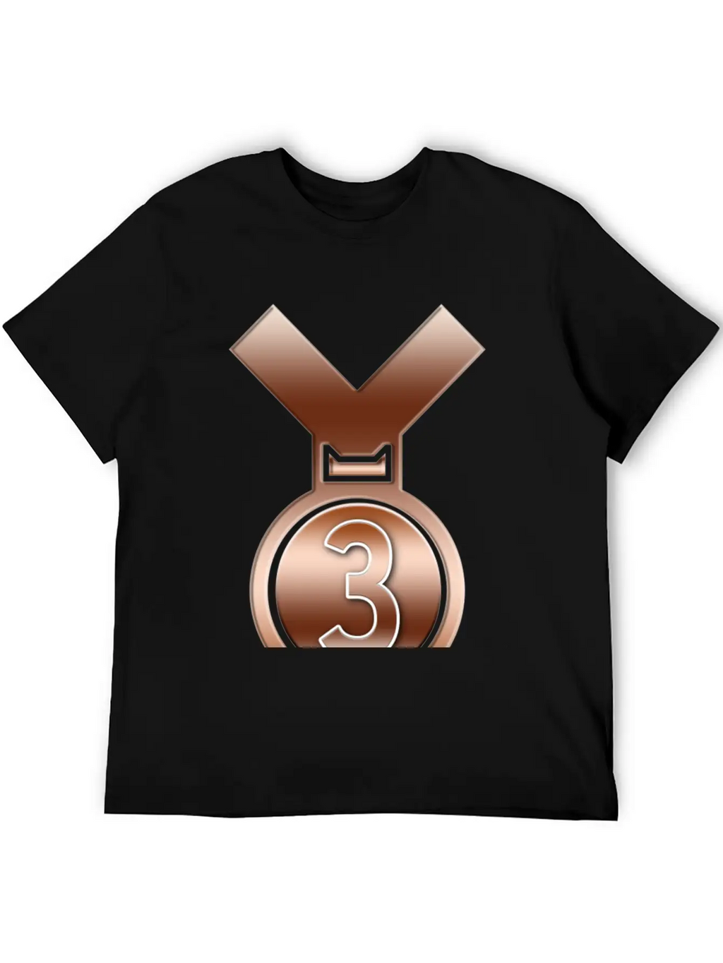 3rd Place Bronze Achievement Award Medal Breathable Soft Cotton T-Shirt – Timeless Casual Look