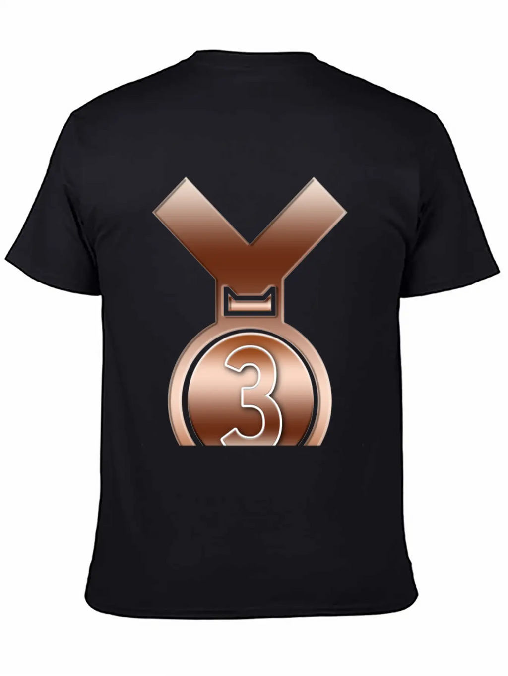 3rd Place Bronze Achievement Award Medal Breathable Soft Cotton T-Shirt – Timeless Casual Look