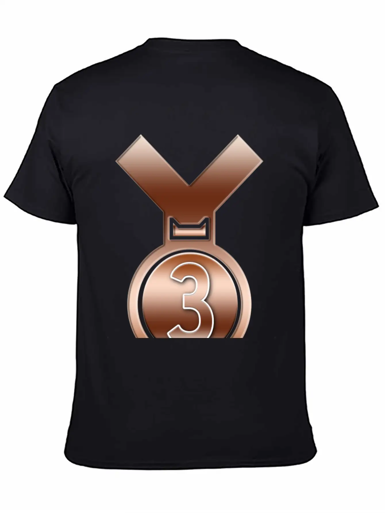 3rd Place Bronze Achievement Award Medal Breathable Soft Cotton T-Shirt – Timeless Casual Look