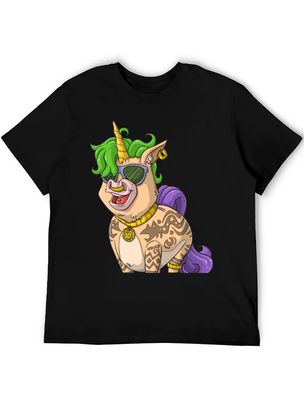 400Tattoo Unicorn / Tattooed Unicorn Relaxed Everyday Tee – Lightweight And Durable Cotton