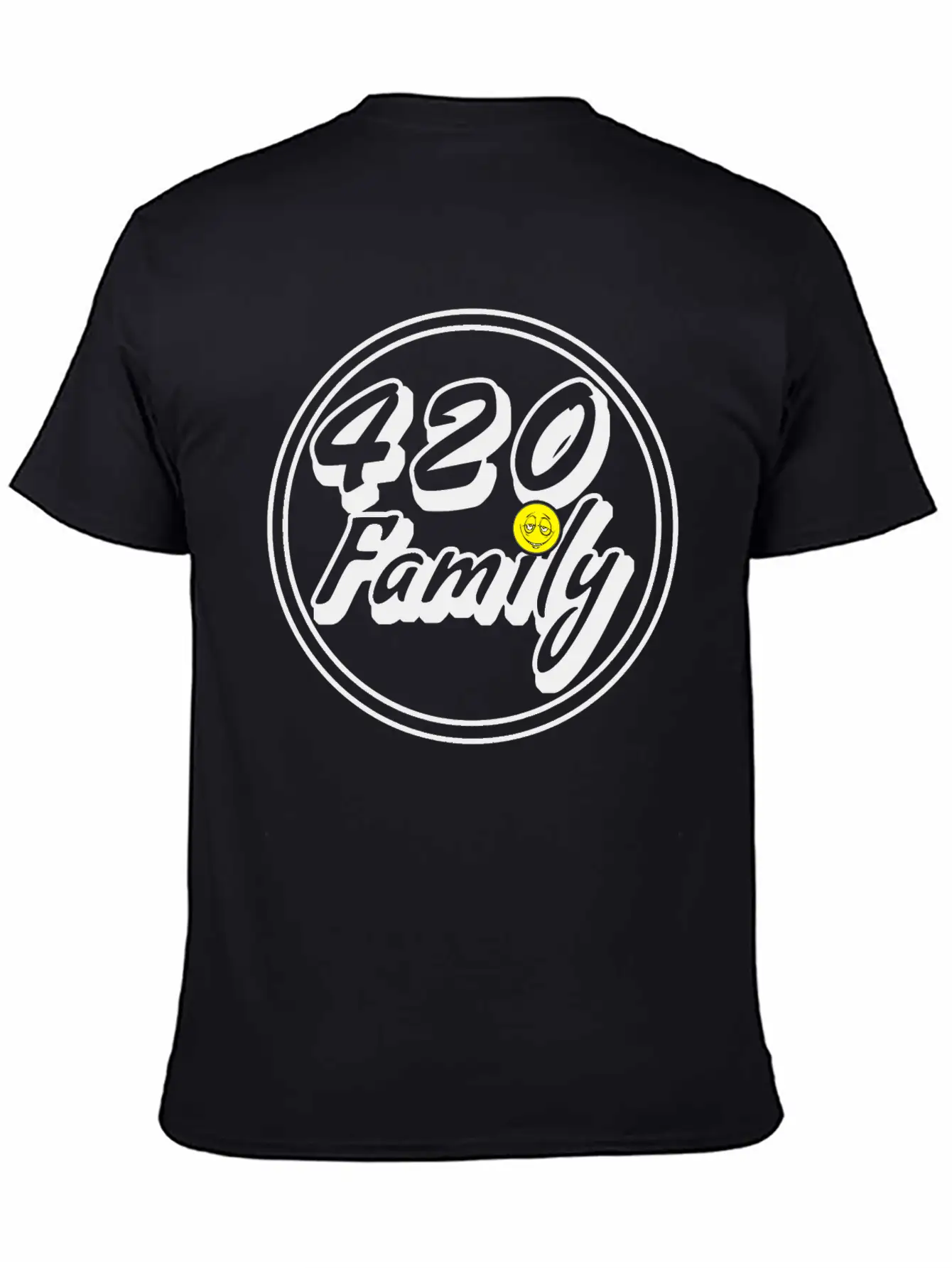 420 Family Smiley Classic Crew Neck Graphic Tee – Everyday Minimal Look
