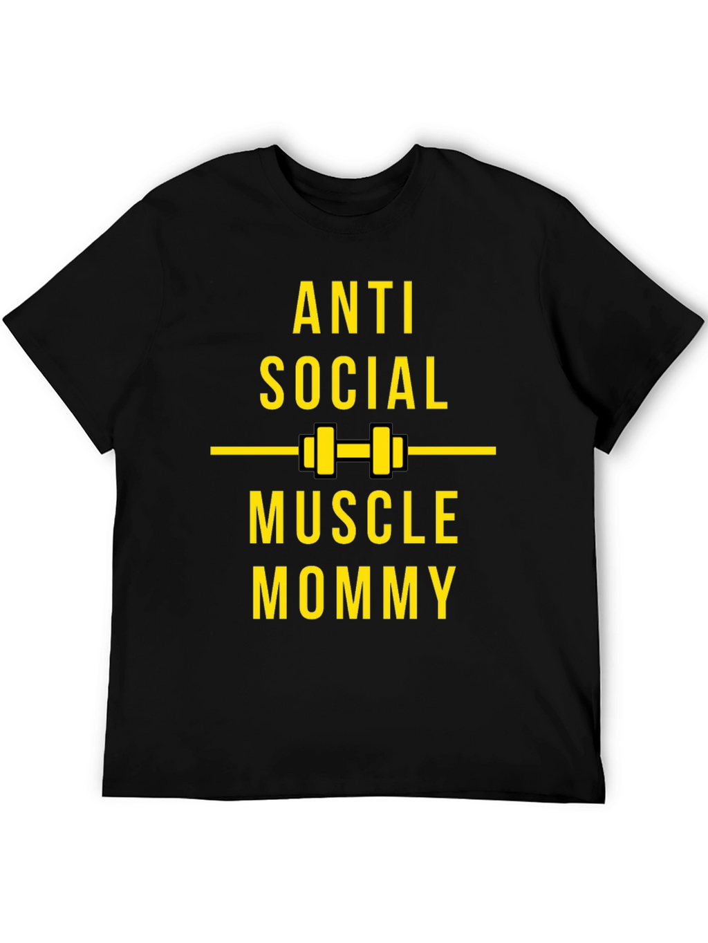 Anti Social Muscle Mommy Black T-Shirt