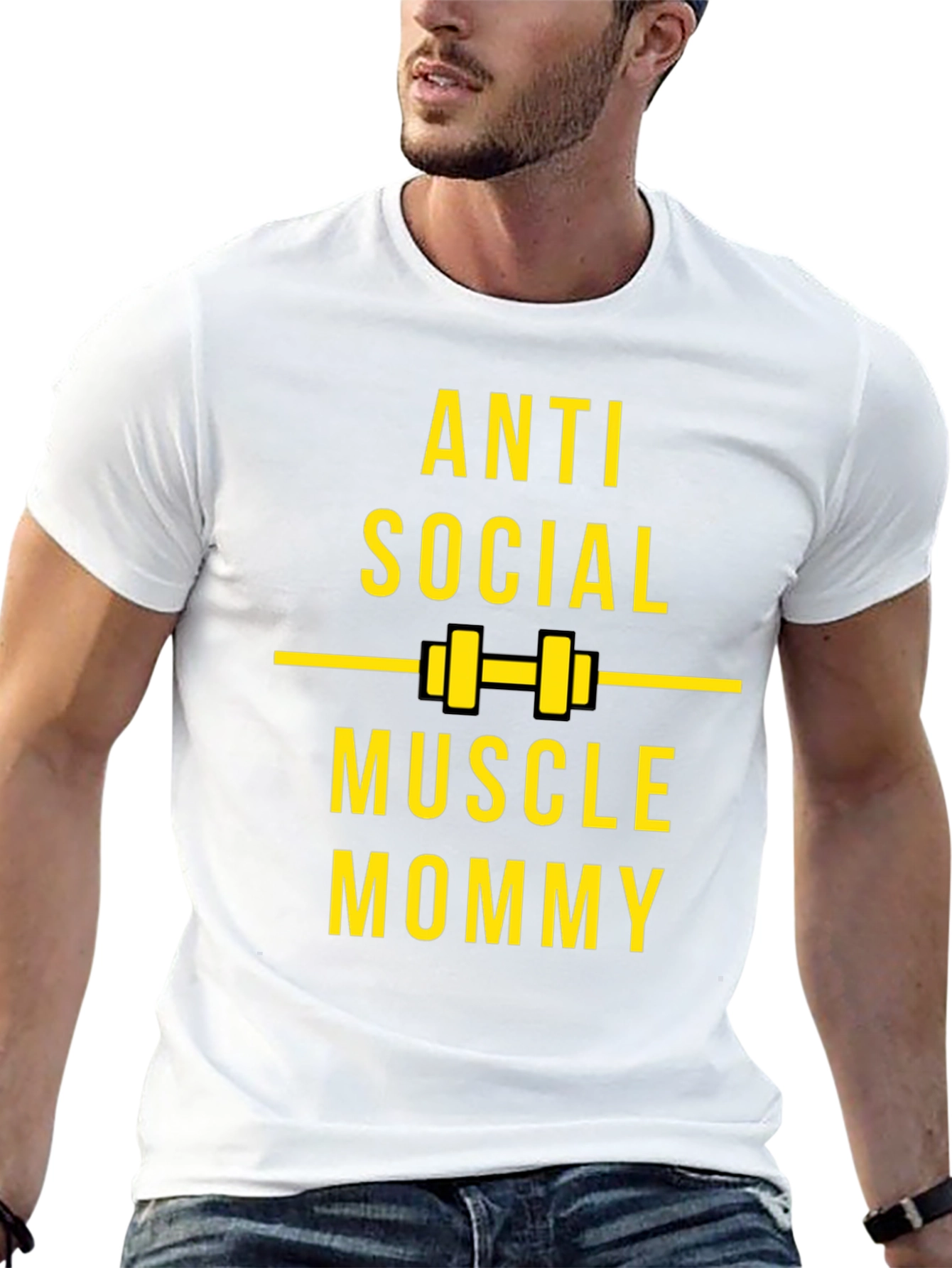 Anti Social Muscle Mommy Black T-Shirt