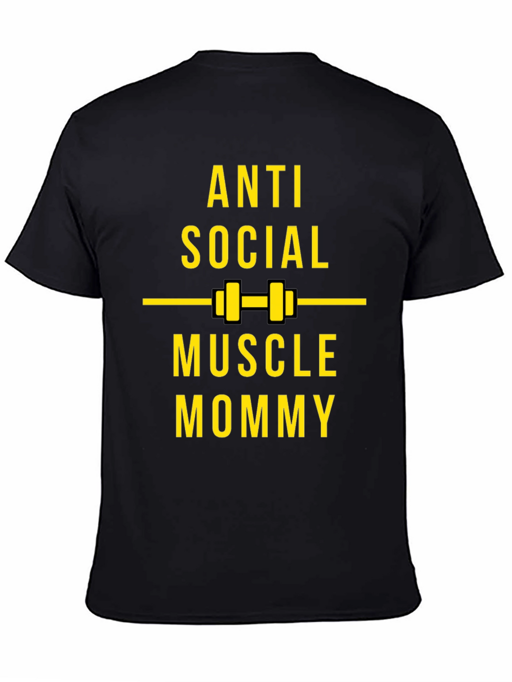 Anti Social Muscle Mommy Black T-Shirt