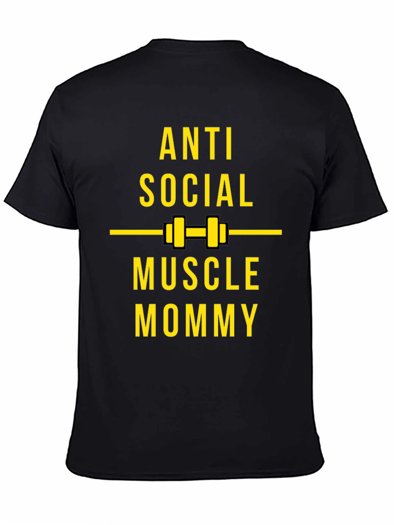 Anti Social Muscle Mommy Black T-Shirt