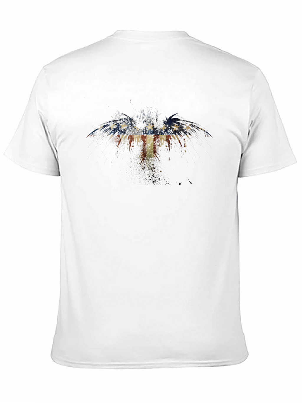 American Flag Eagle Graphic Black T-Shirt